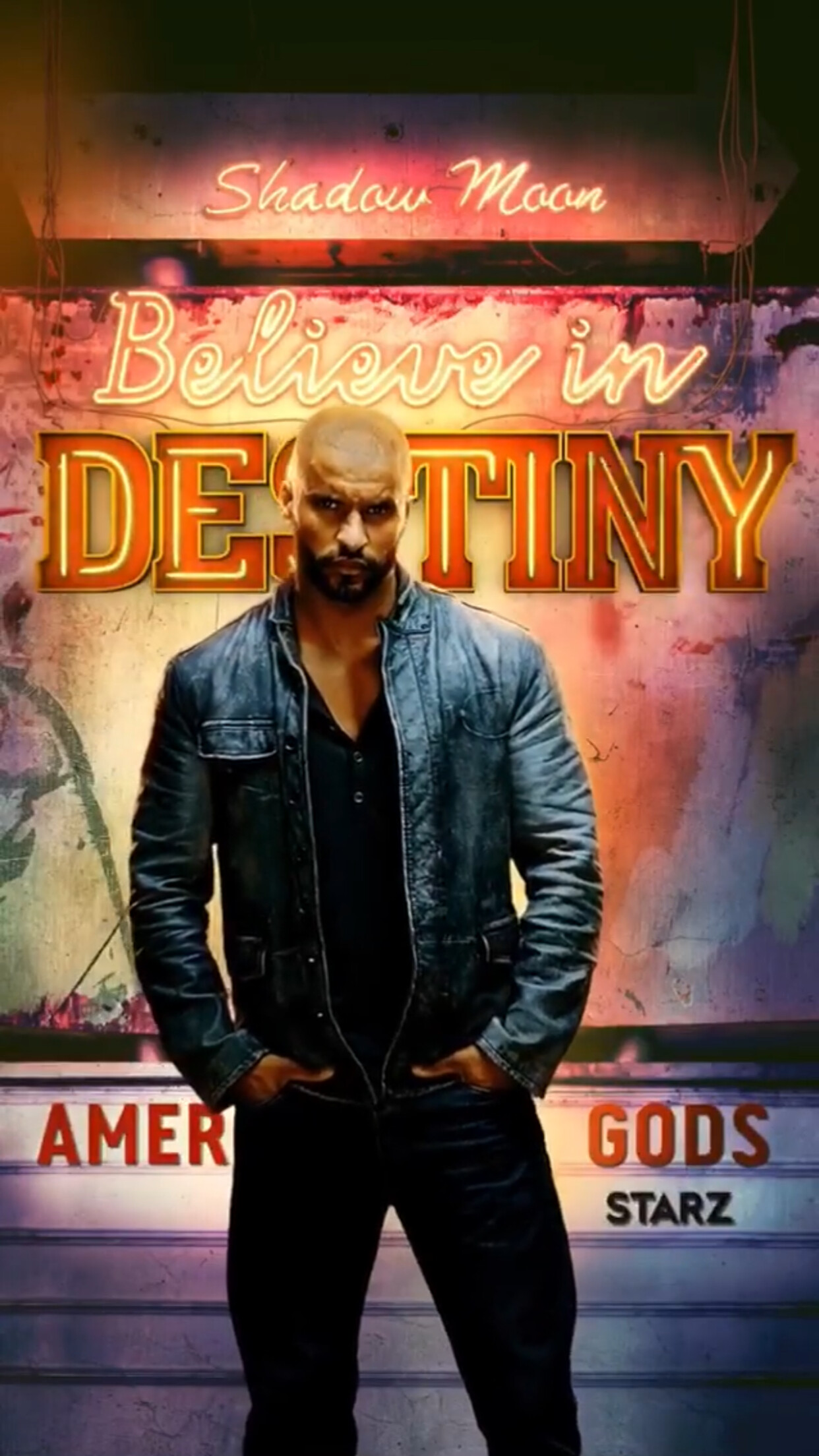 Ricky Whittle, Movies, American Gods, Neil Gaiman, 1250x2210 HD Phone