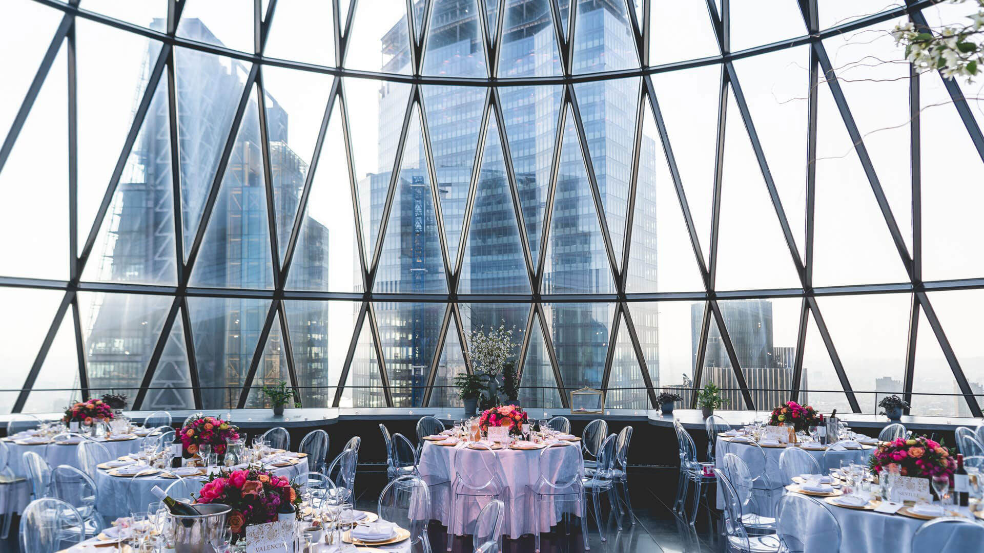 Wedding with a view, Gherkin London, Searcysthe Gherkin, London, 1920x1080 Full HD Desktop