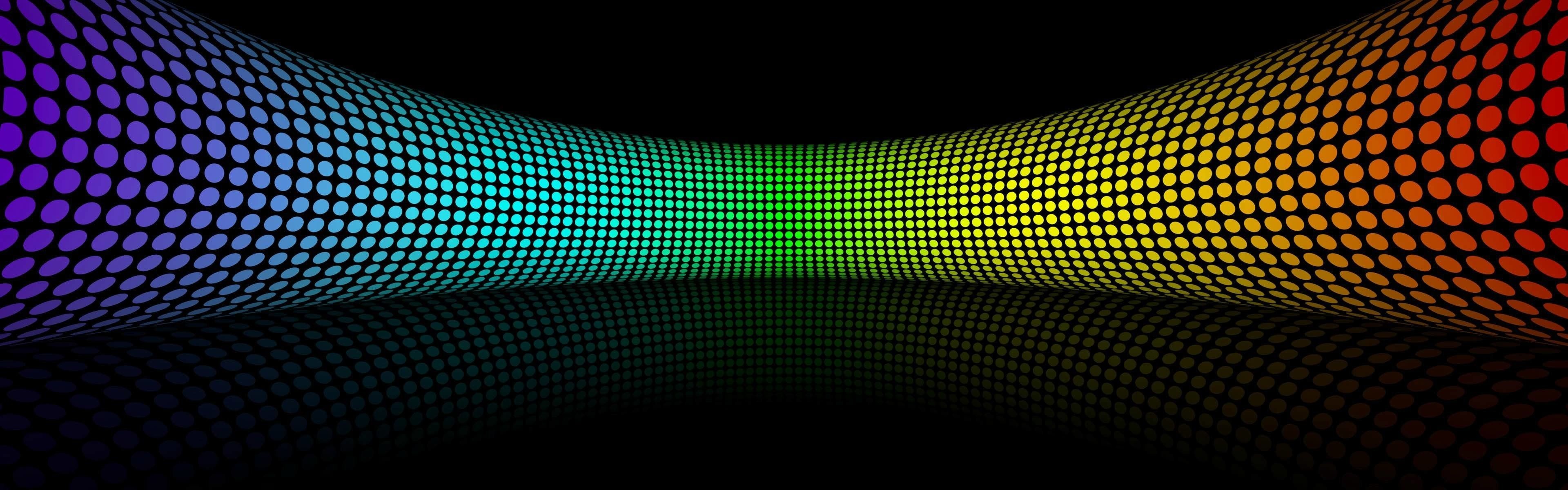 Colorful dual monitor wallpapers, 4K and high-definition, Vibrant multi-display backgrounds, Eye-catching visuals, 3840x1200 Dual Screen Desktop