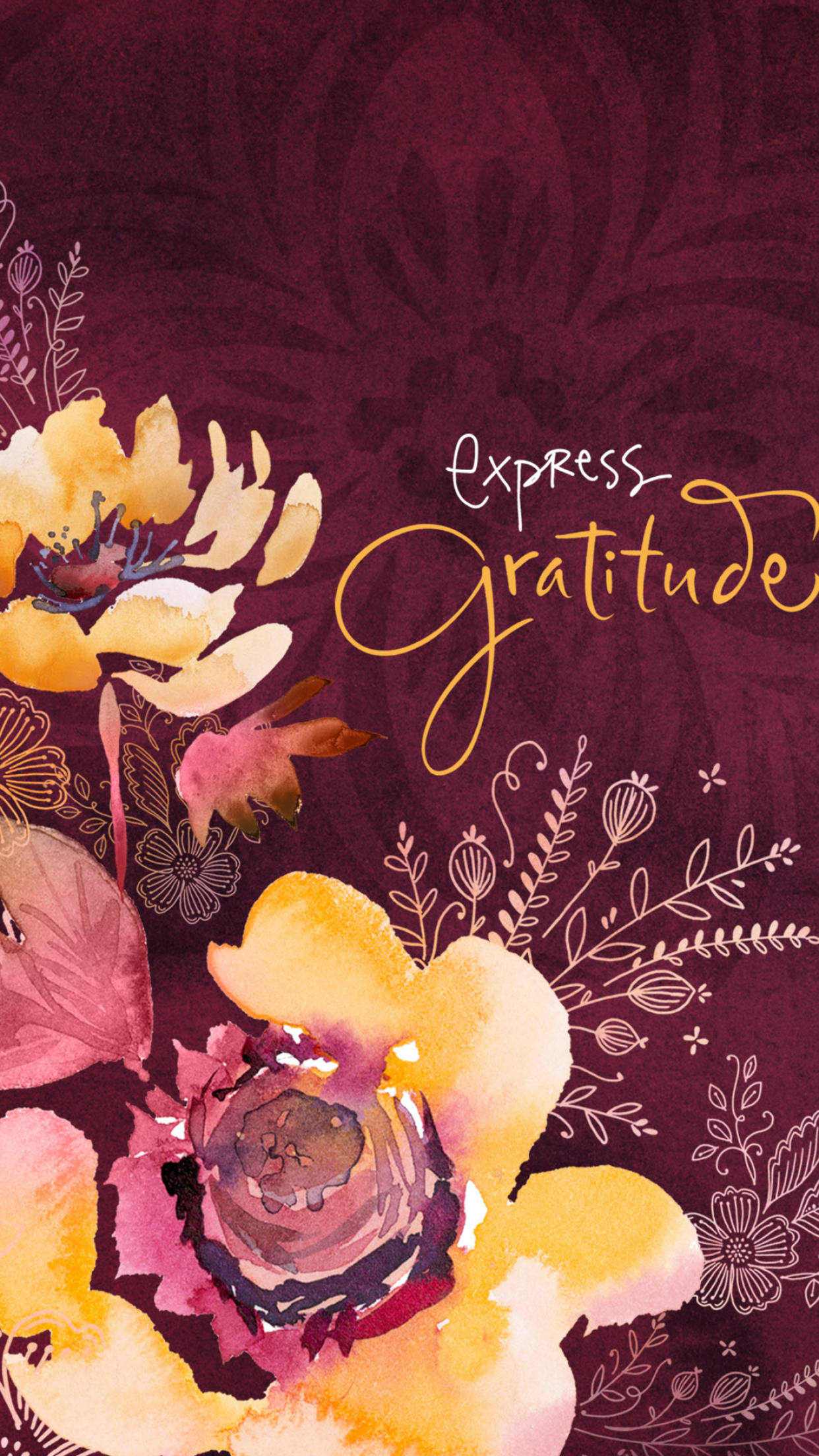 Grateful wallpaper, Ethan Cunningham's creation, Inspiring design, Thankful aesthetic, 1250x2210 HD Phone