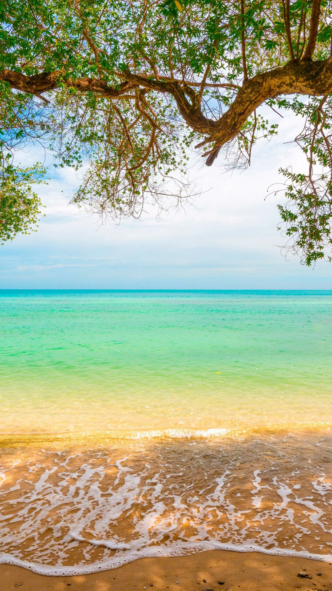 Turquoise waters, Sandy paradise, Coastal vistas, Nature's tranquility, 1080x1920 Full HD Phone