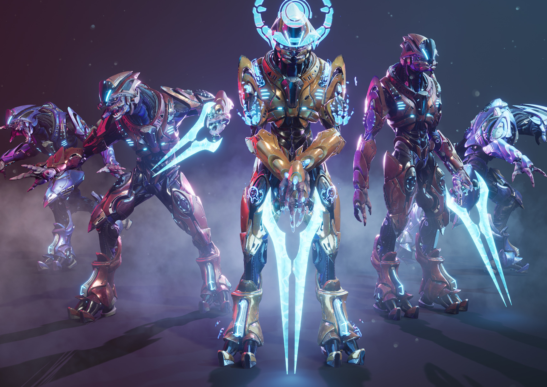 Halo Elites, Fan art in UE4, Polycount showcase, Armor sets, 1920x1360 HD Desktop