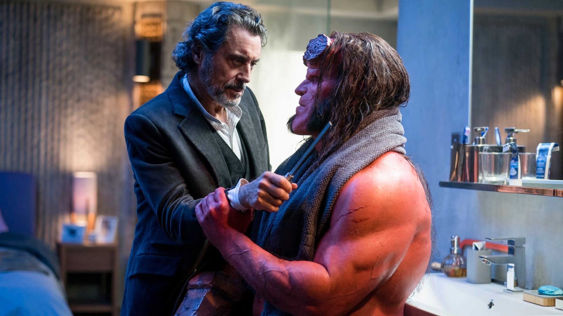 Ian McShane, Hellboy reboot, Supernatural elements, Comic book adaptation, 1920x1080 Full HD Desktop