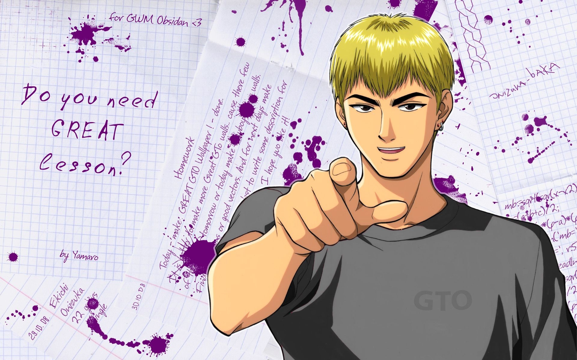 Great Teacher Onizuka, Zerochan anime, Eikichi's journey, Inspirational wallpaper, 1920x1200 HD Desktop