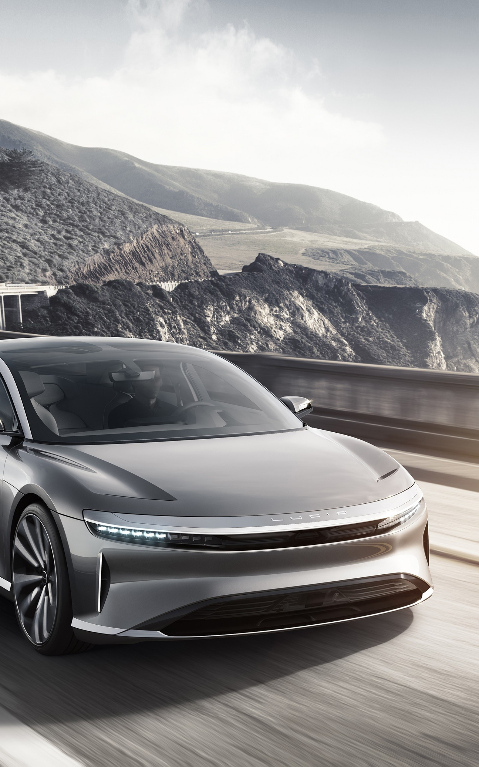 Lucid Motors auto allure, Lucid Air wallpapers, 1600x2560 HD Phone