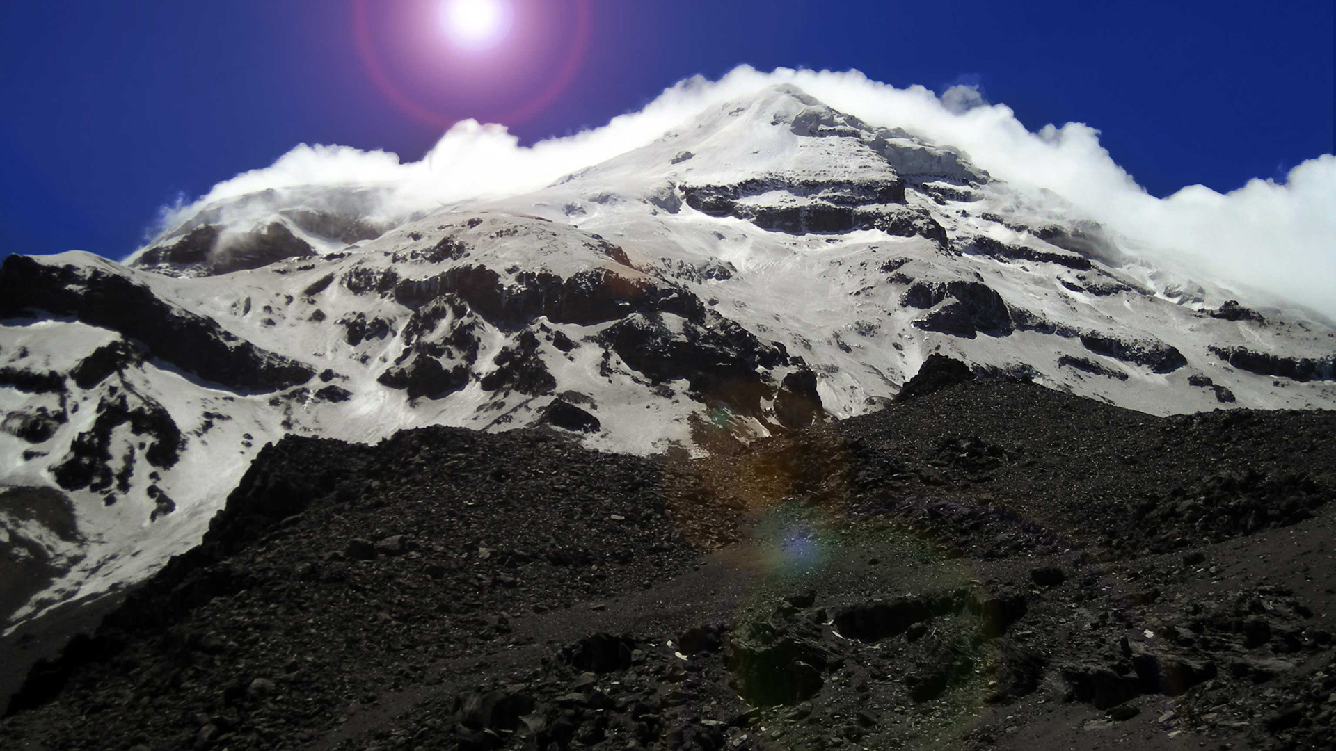 Chimborazo National Park, Stunning wallpapers, Ecuador, Mountain range, 1920x1080 Full HD Desktop