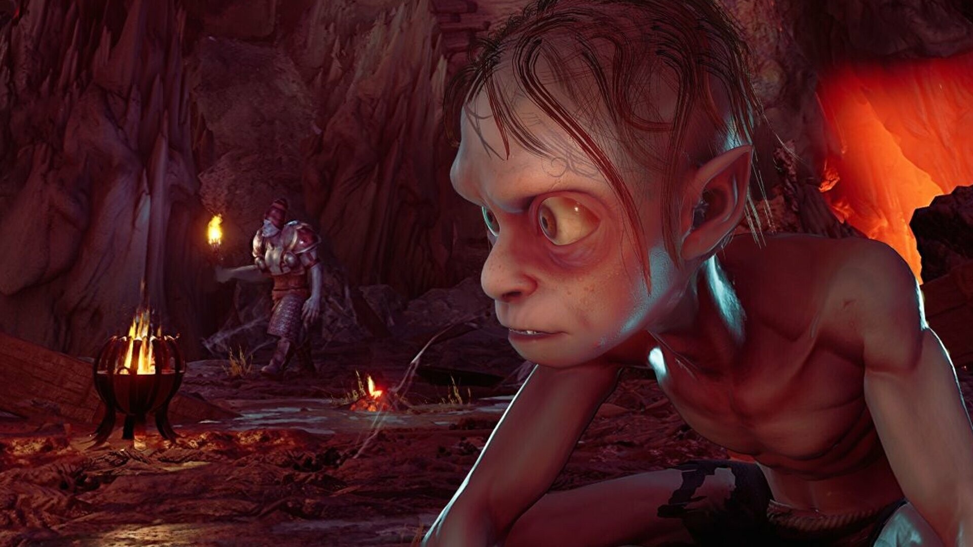 Cinematic trailer, Epic visuals, Gollum's journey, Immersive experience, 1920x1080 Full HD Desktop