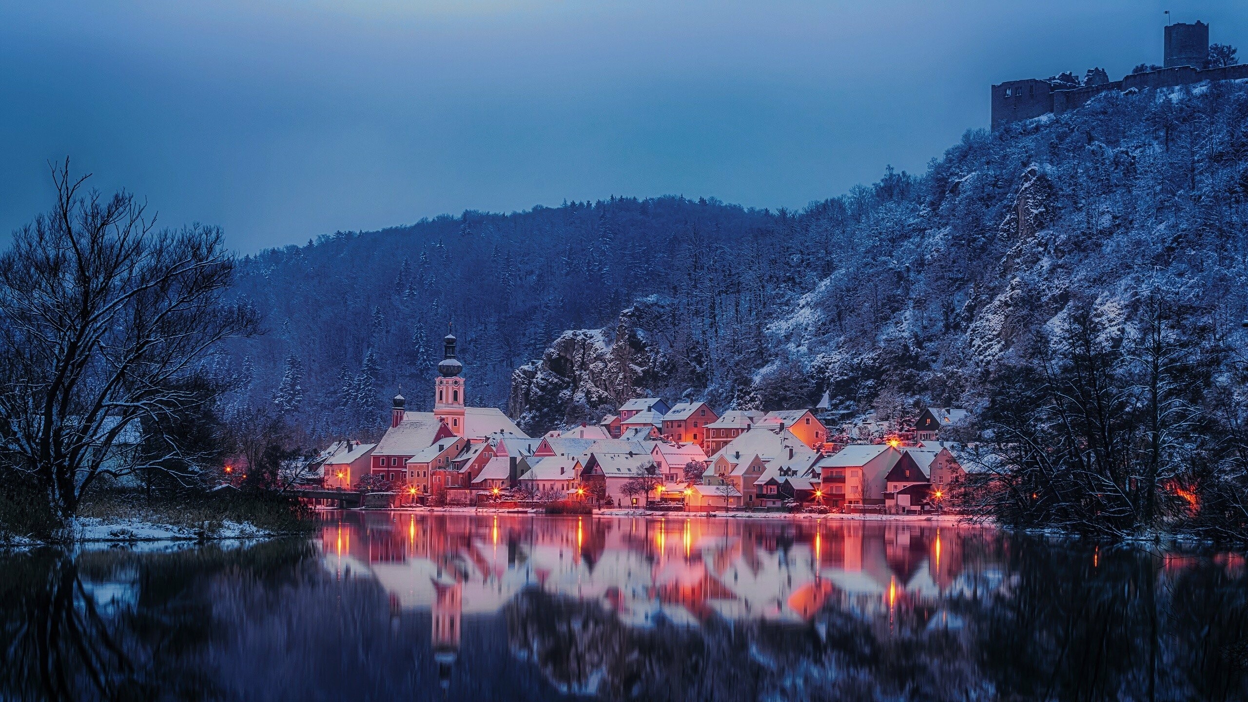 Bavaria, Winter Wallpaper, 2560x1440 HD Desktop