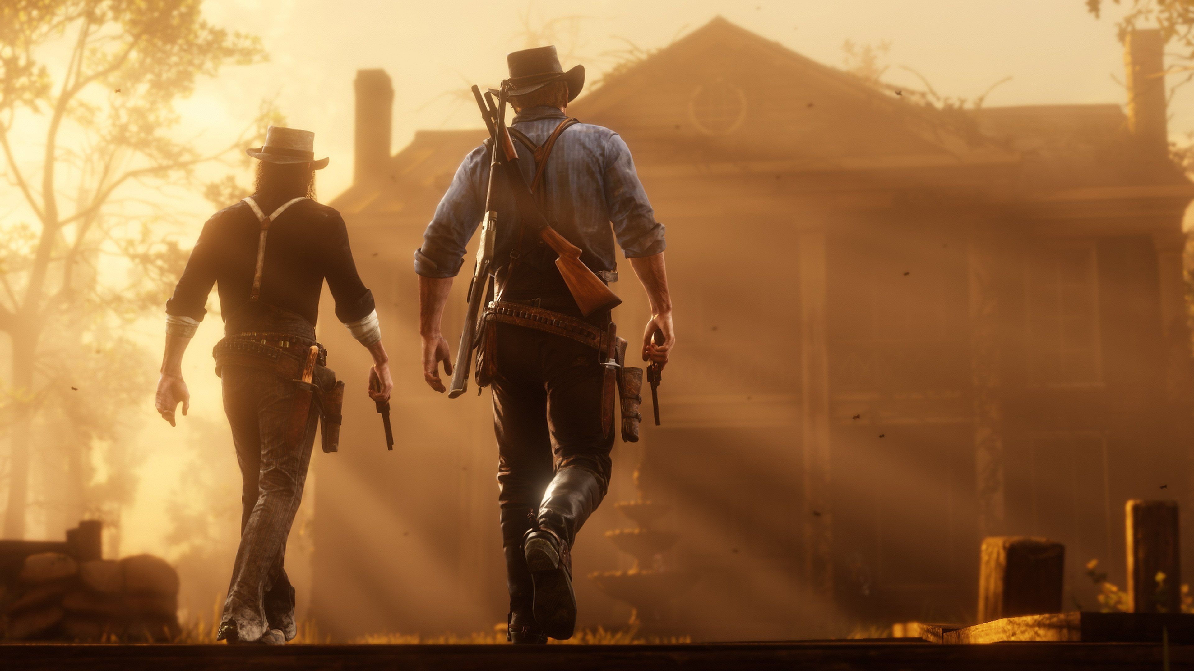 Arthur Morgan, John Marston, Braithwaite Manor, 4K Desktop wallpaper
