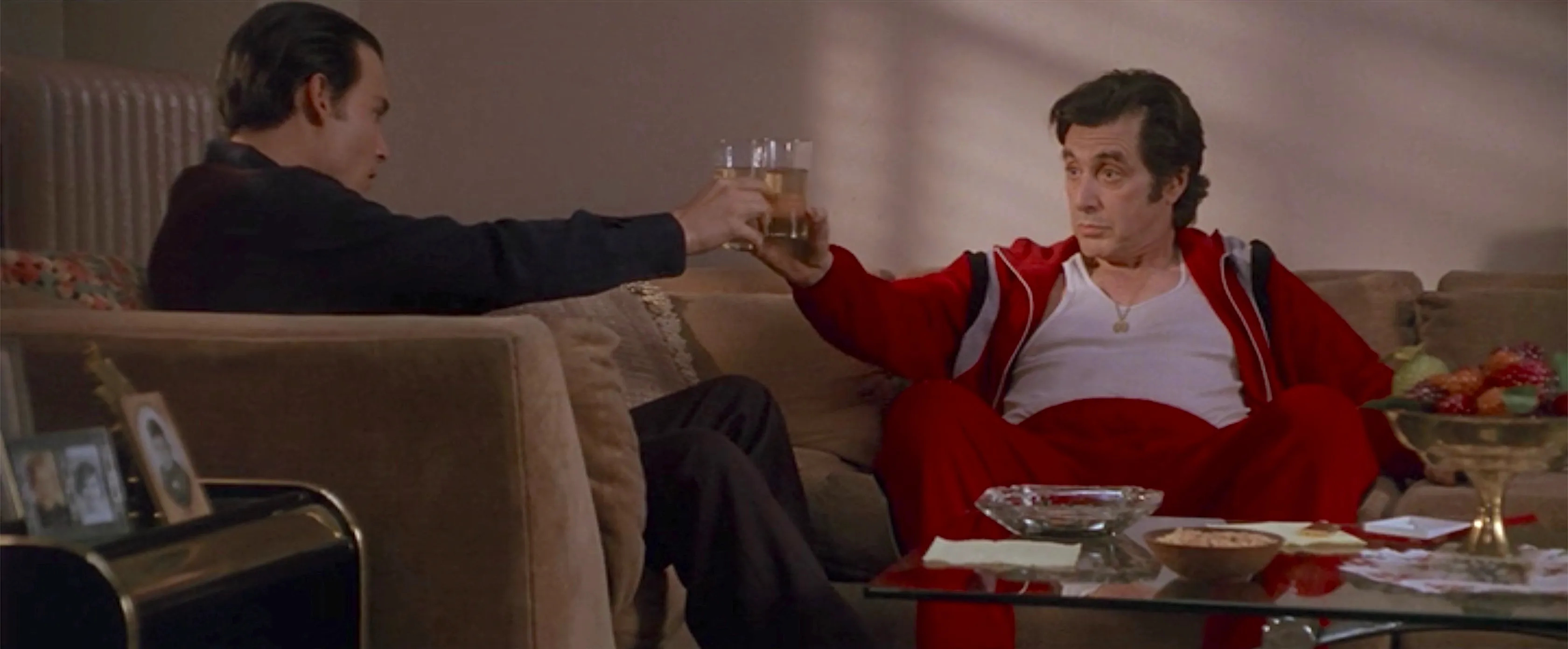 Donnie Brasco, Pacino, Red Tracksuit, 3360x1400 Dual Screen Desktop