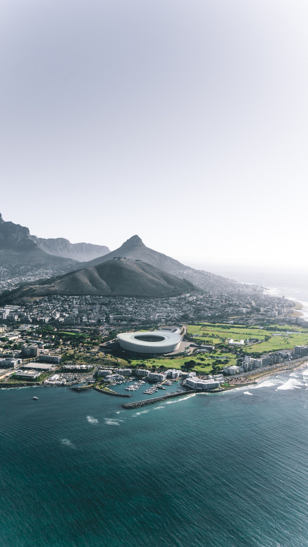 South Africa travels, South Africa stadium, Aerial view, 1080x1920 Full HD Phone