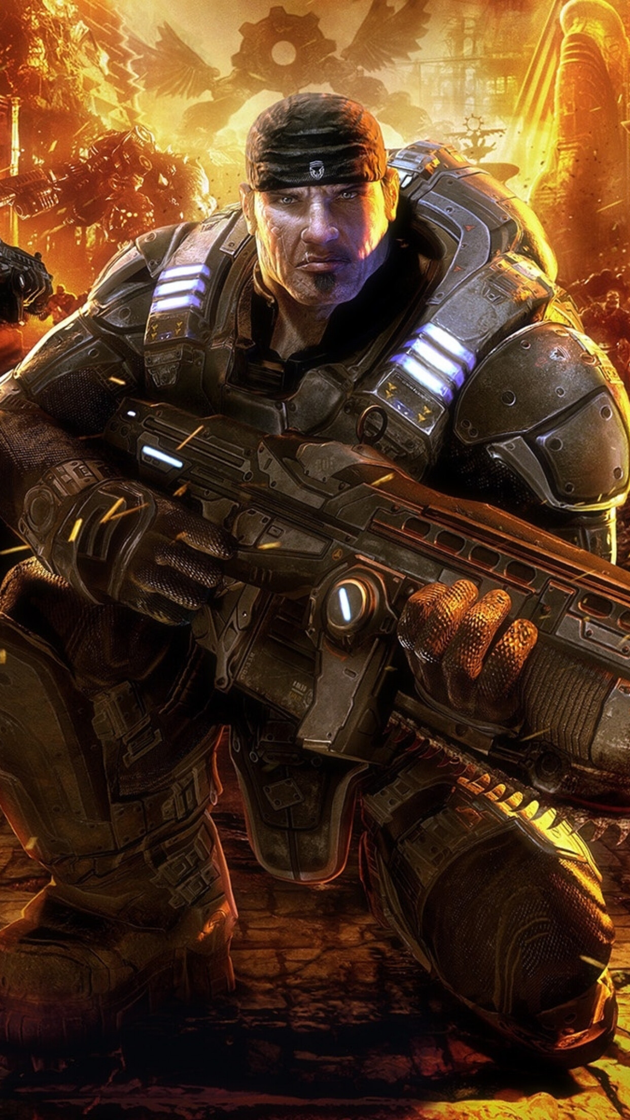 Marcus Fenix, Gears of War Wallpaper, 1250x2210 HD Phone