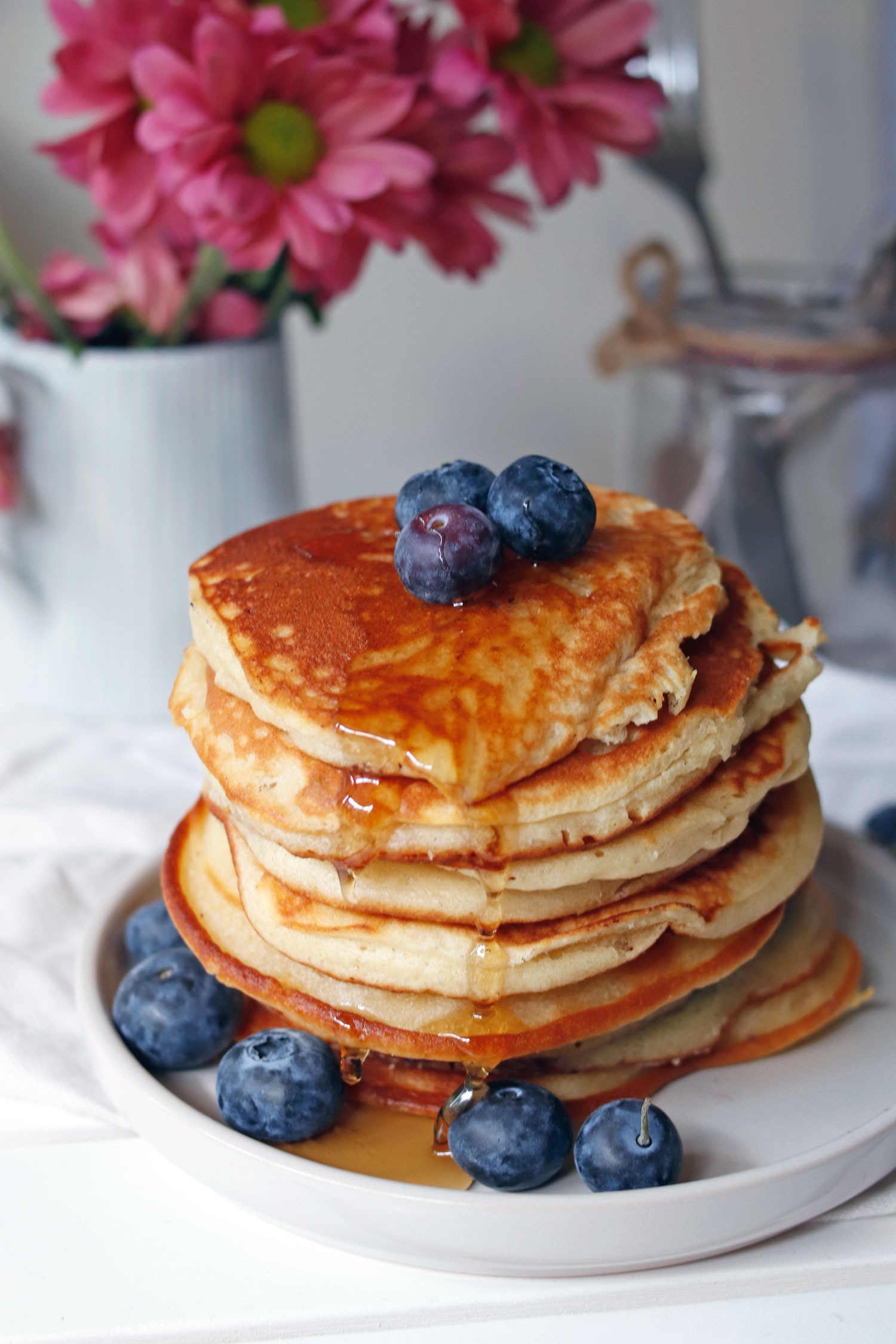 Grundrezept fr pancakes, Fluffiger teig, Blaubeerpfannkuchen, Food pancake, 1500x2250 HD Phone