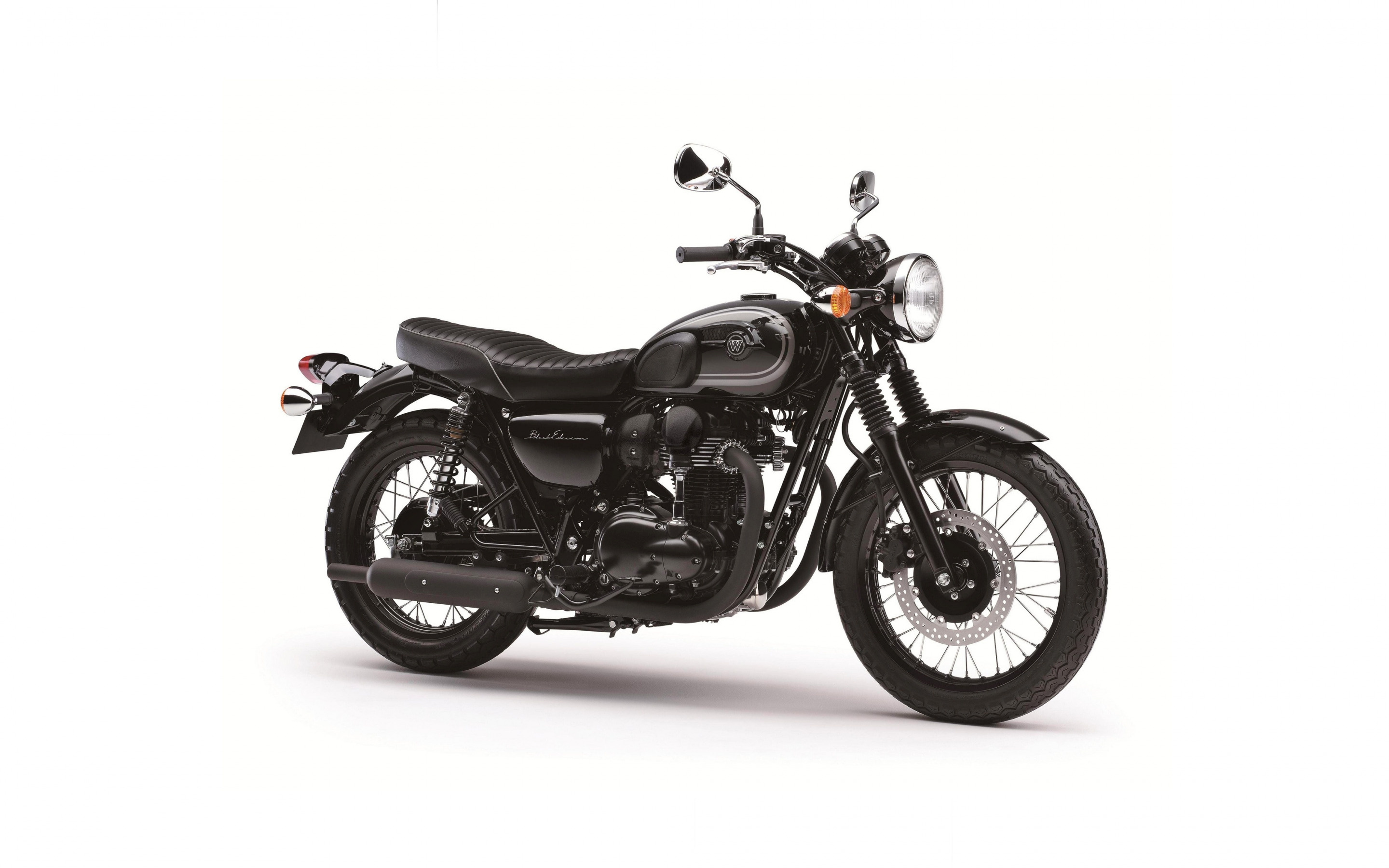 Black Edition, Kawasaki W800 Wallpaper, 2880x1800 HD Desktop