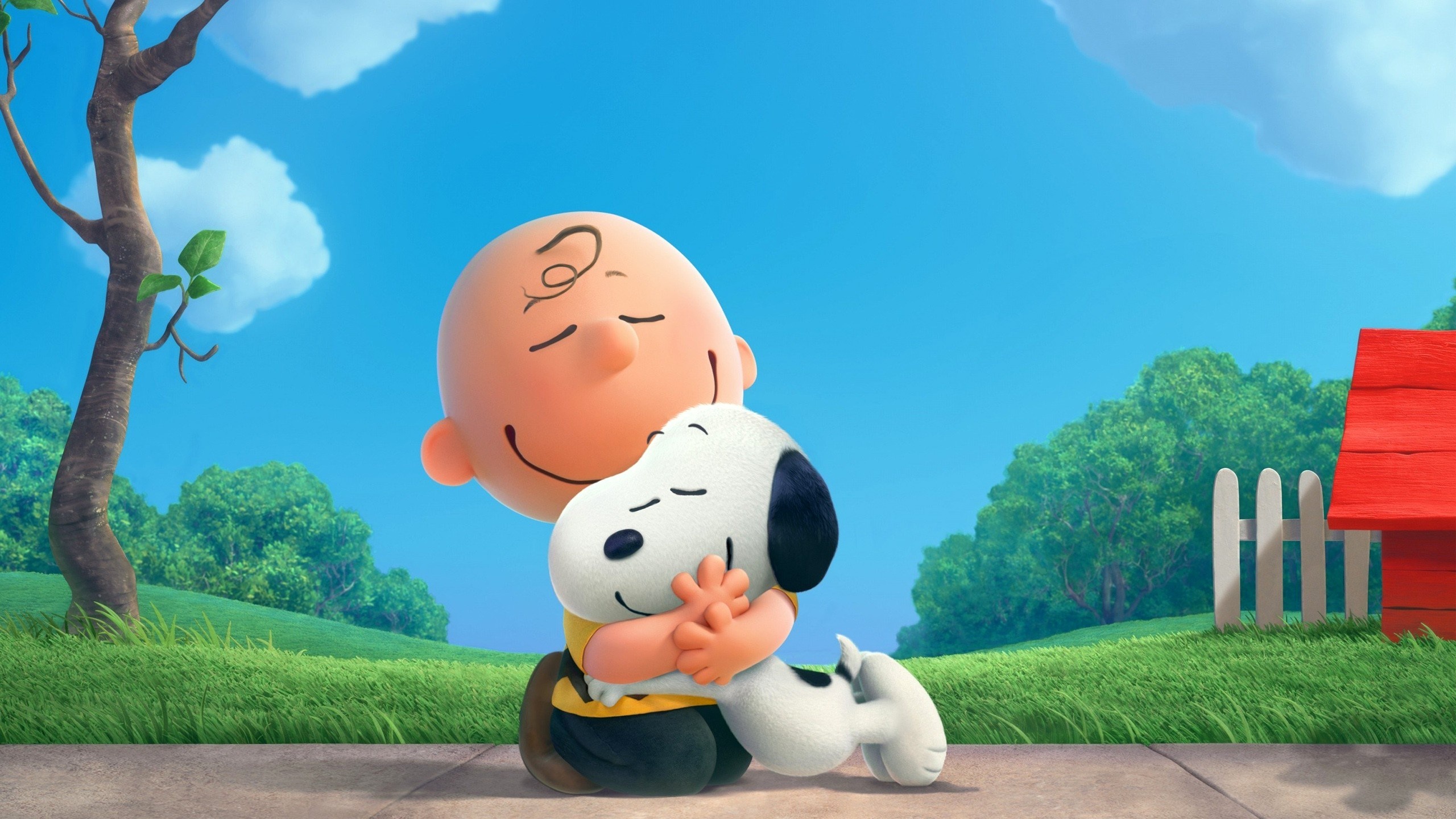 Charlie Brown, Snoopy, Snoopy's red doghouse, HD Desktop wallpaper