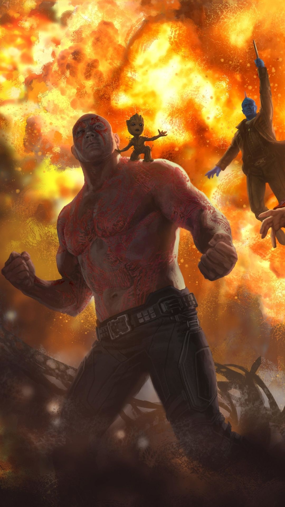 Drax the Destroyer, Wallpapers, Android mobile, Mobile wallpaper, 1080x1920 Full HD Phone