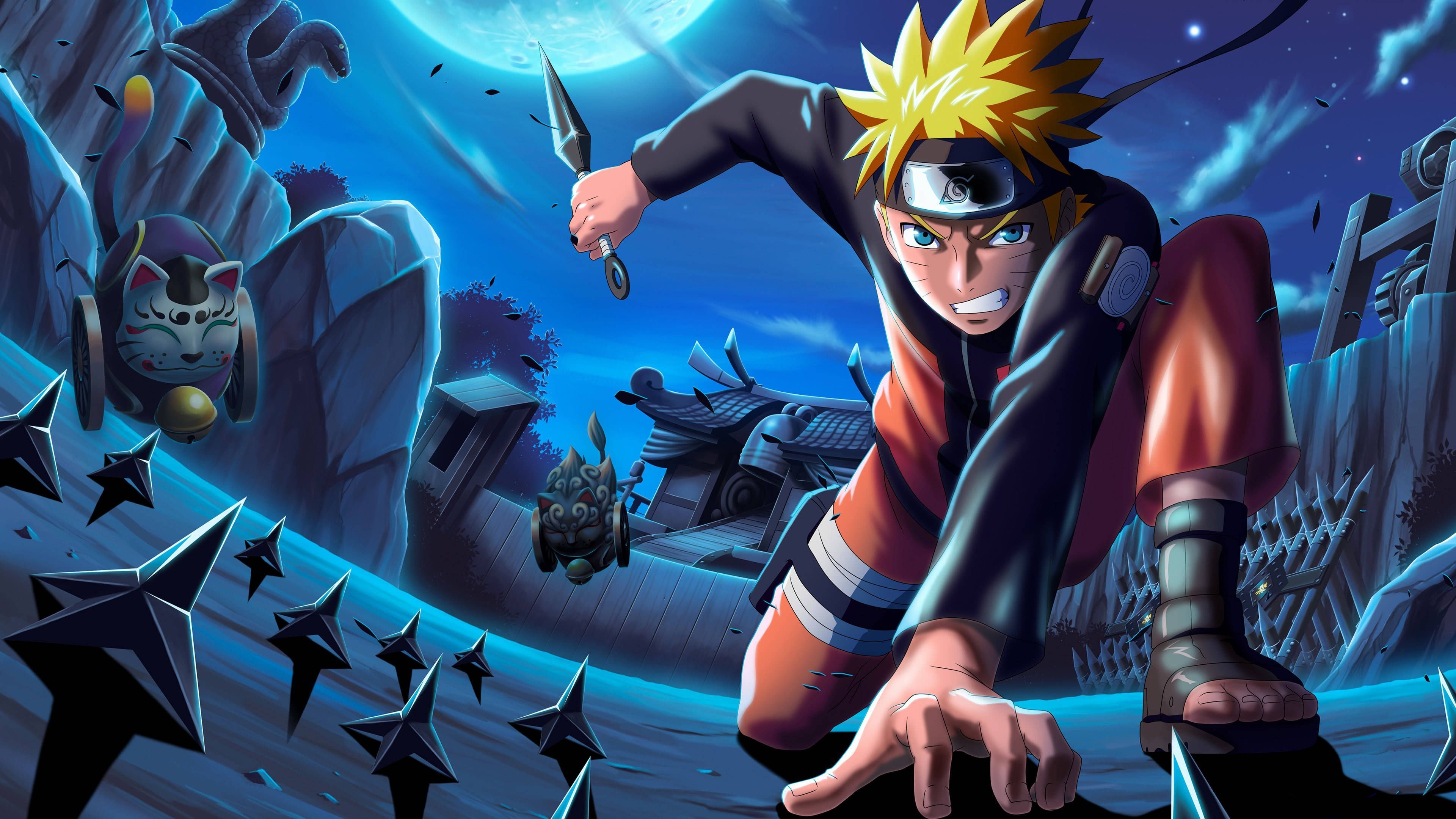 Wallpaper Laptop, Naruto, John Peltier, 3840x2160 4K Desktop