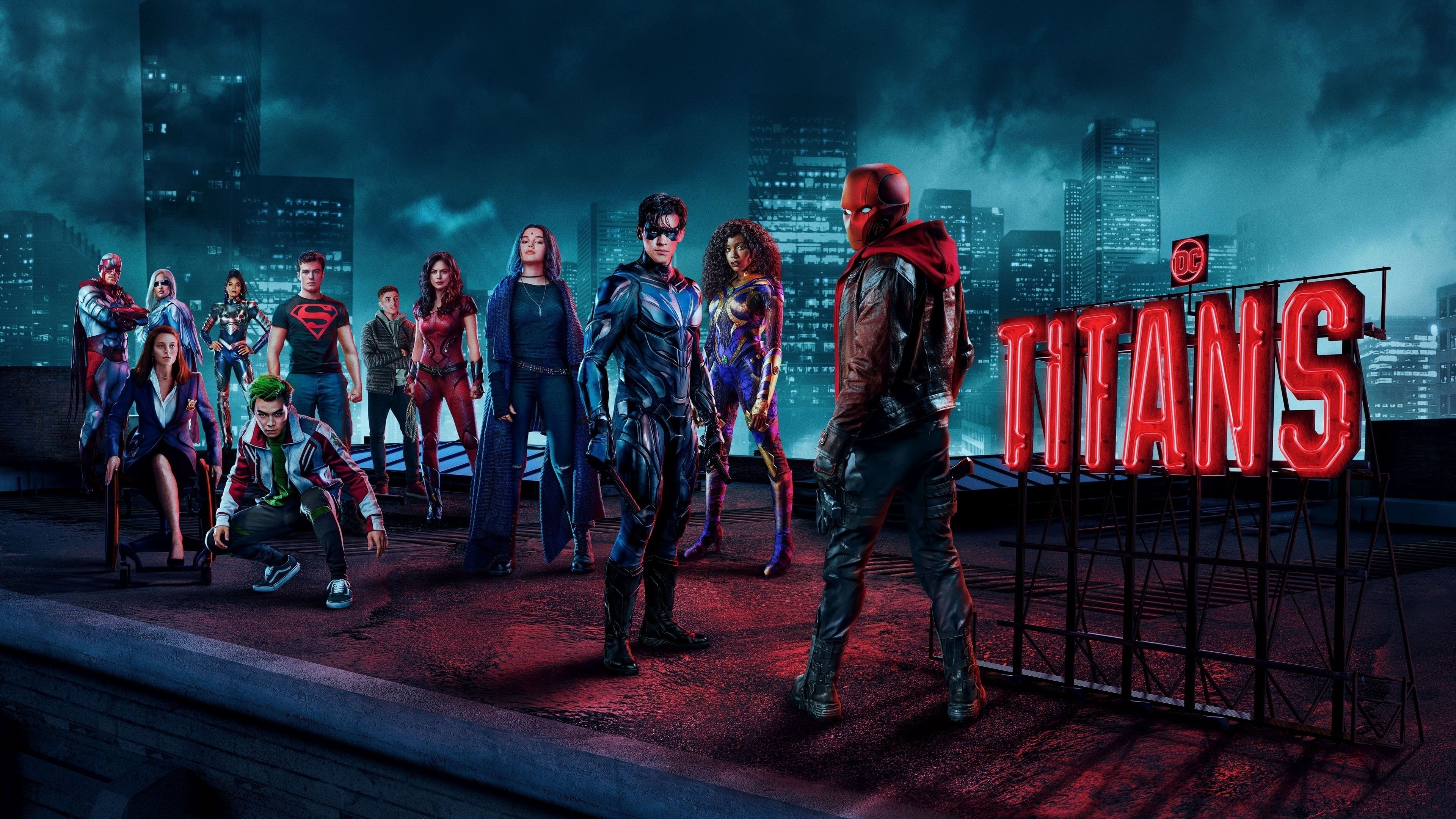 Titans TV series, Thrilling drama, Season 3, Impressive performances, 3840x2160 4K Desktop