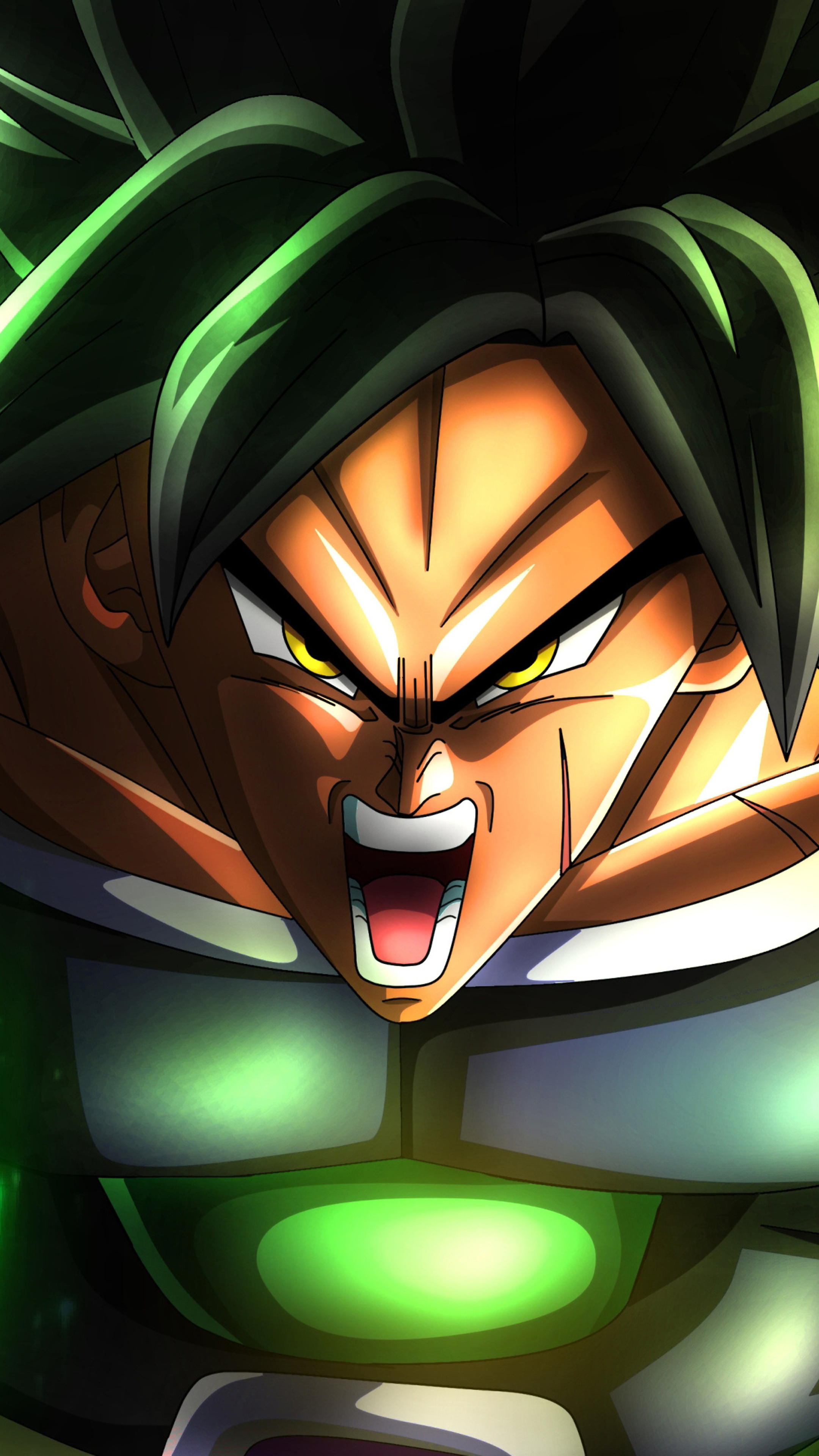 Broly, Broly Wrath State, Saiyan armor, 4K Phone wallpaper