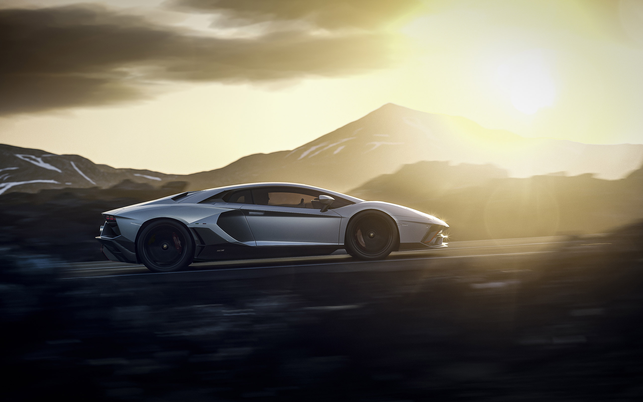 2022 Lamborghini Aventador LP 780, New gray, Aventador tuning, 2560x1600 HD Desktop