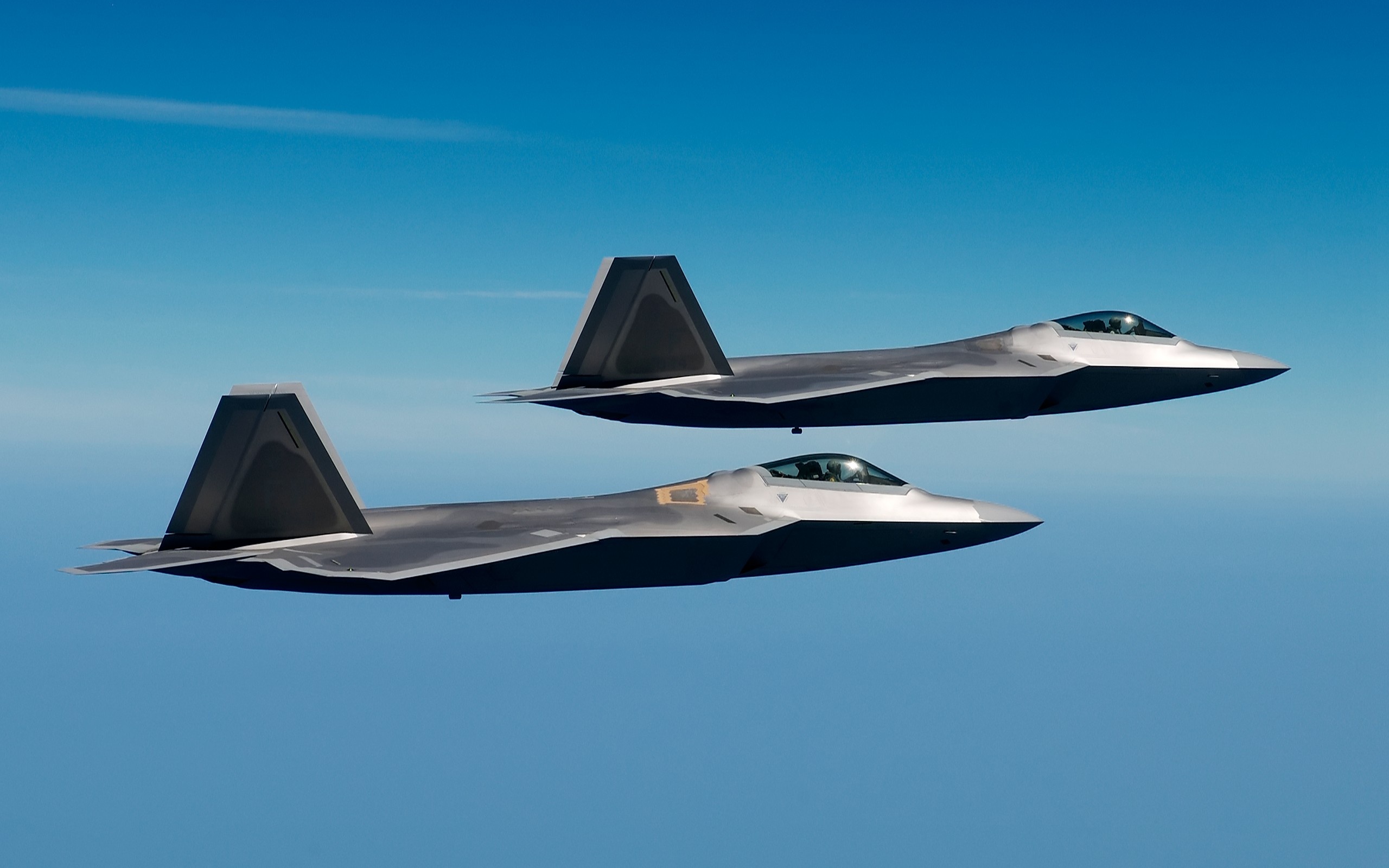 Lockheed Martin, F-22 Raptor, Military aircraft, Air Force Mountain, 2560x1600 HD Desktop