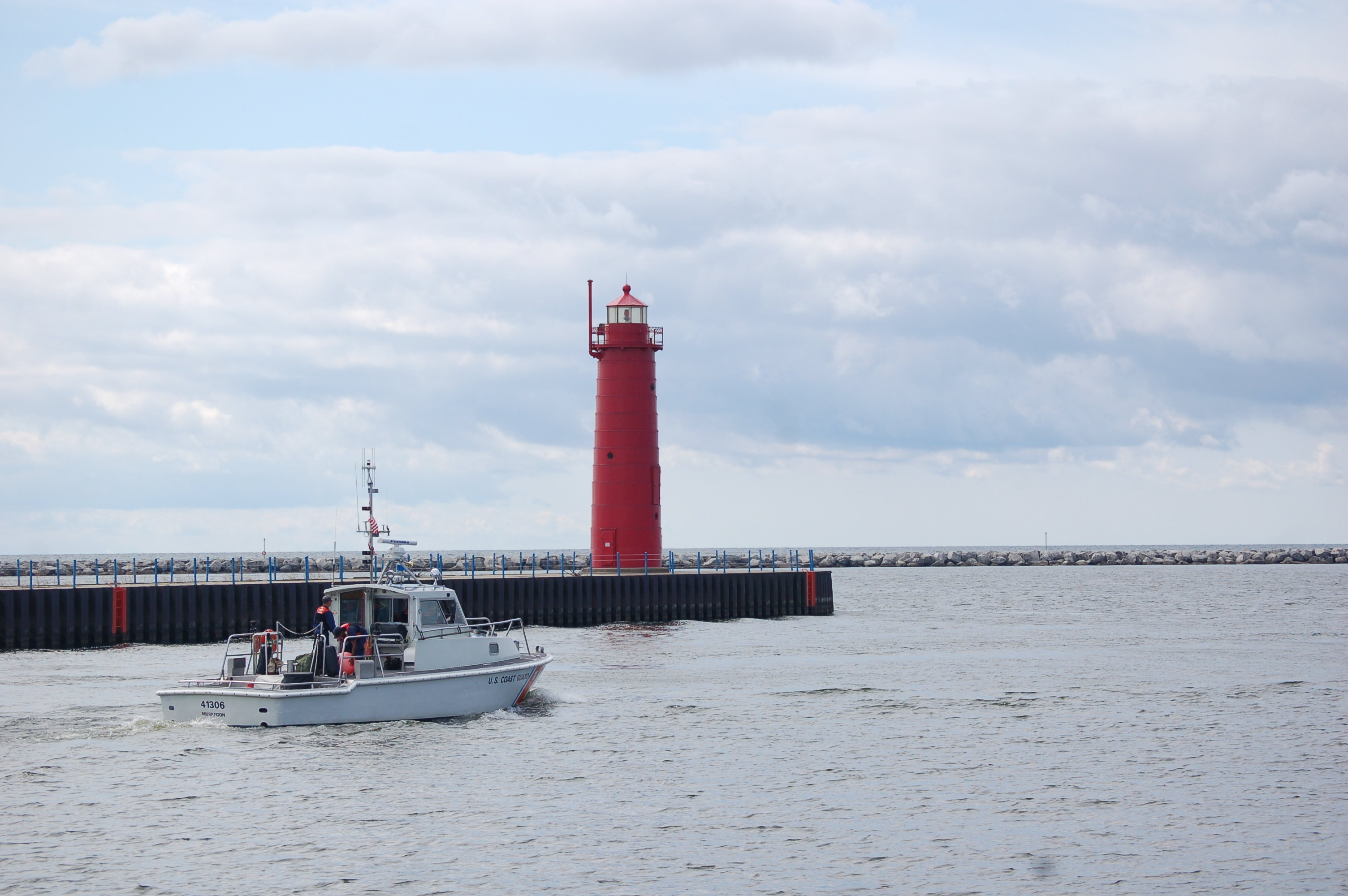 Lake Michigan, Travels, Muskegon South Pierhead, Mitten travel, 3010x2000 HD Desktop