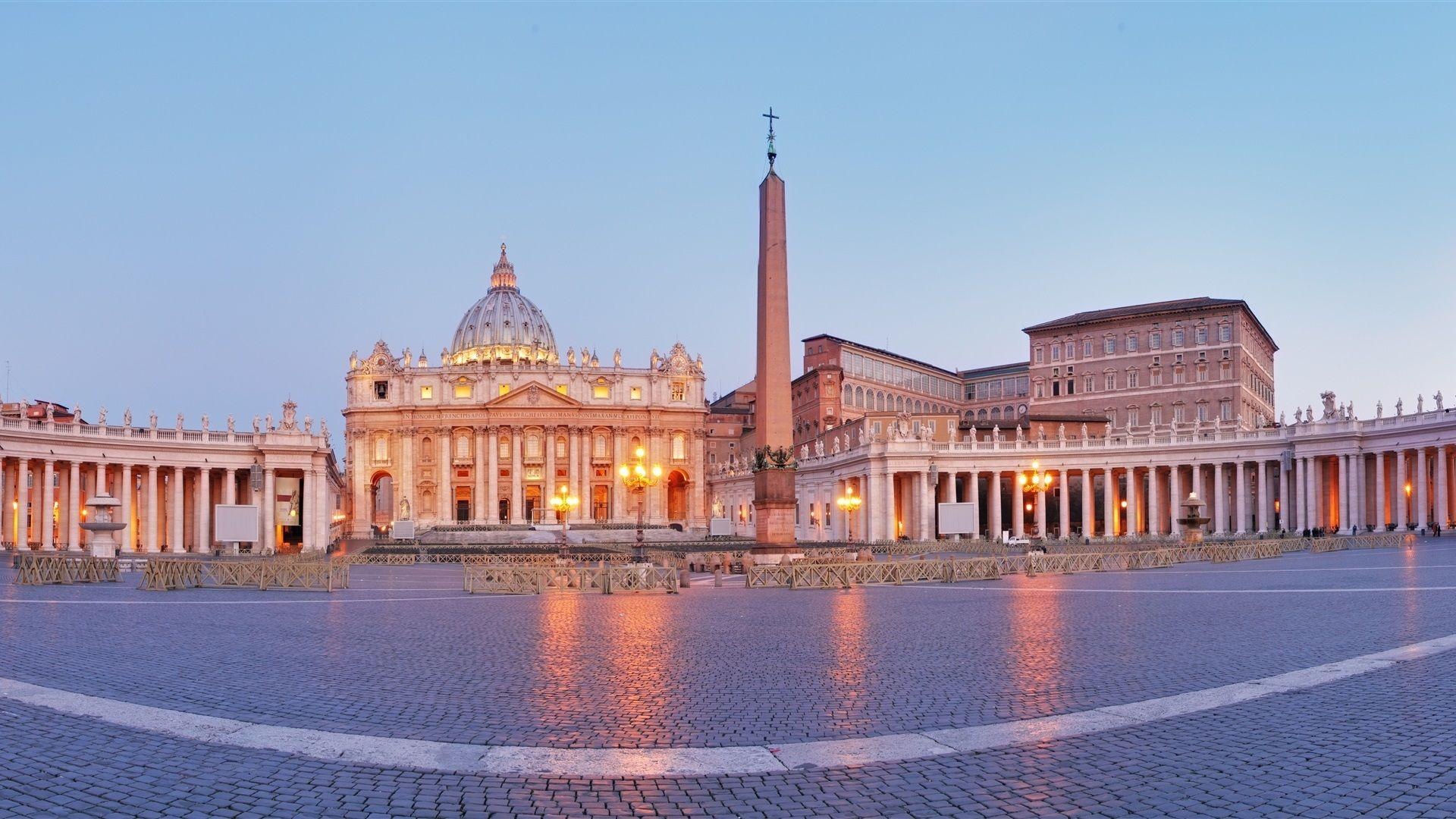 Papal Basilica of Saint Peter, City Squares Wallpaper, 1920x1080 Full HD Desktop