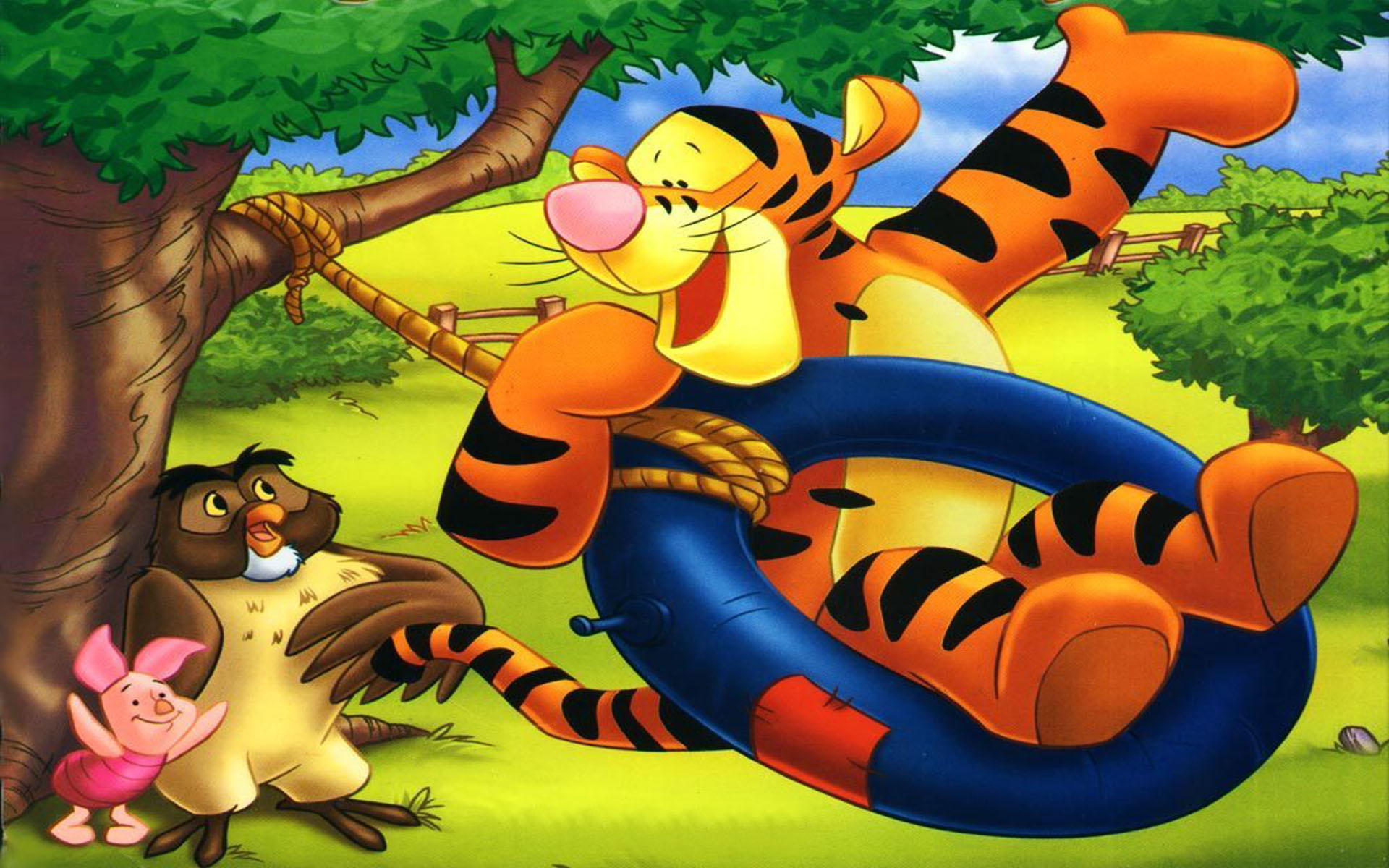 Piglet and Owl, Tigger (Winnie-the-Pooh) Wallpaper, 1920x1200 HD Desktop