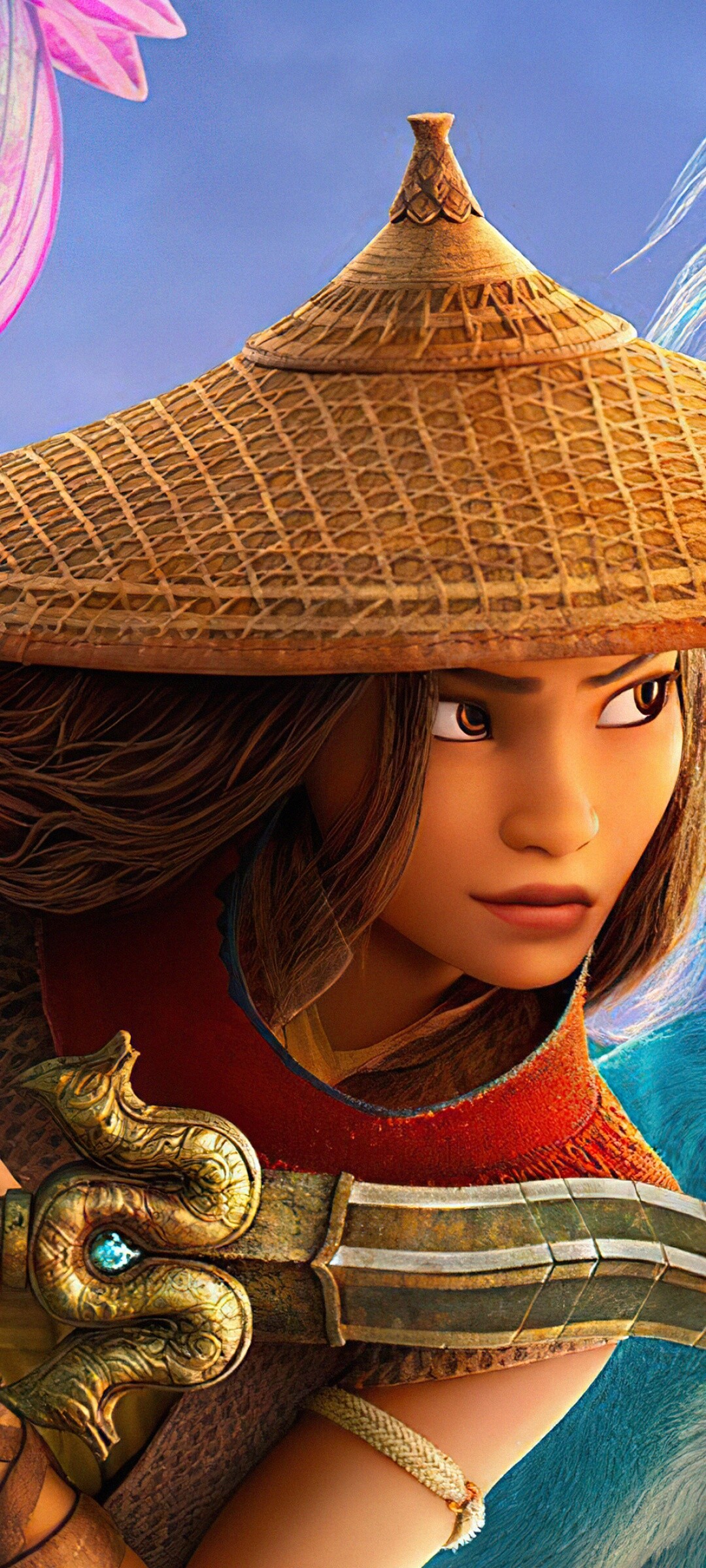 Raya and the Last Dragon, 2021 movies, Animation movies, Wallpaper 4K, 1080x2400 HD Phone