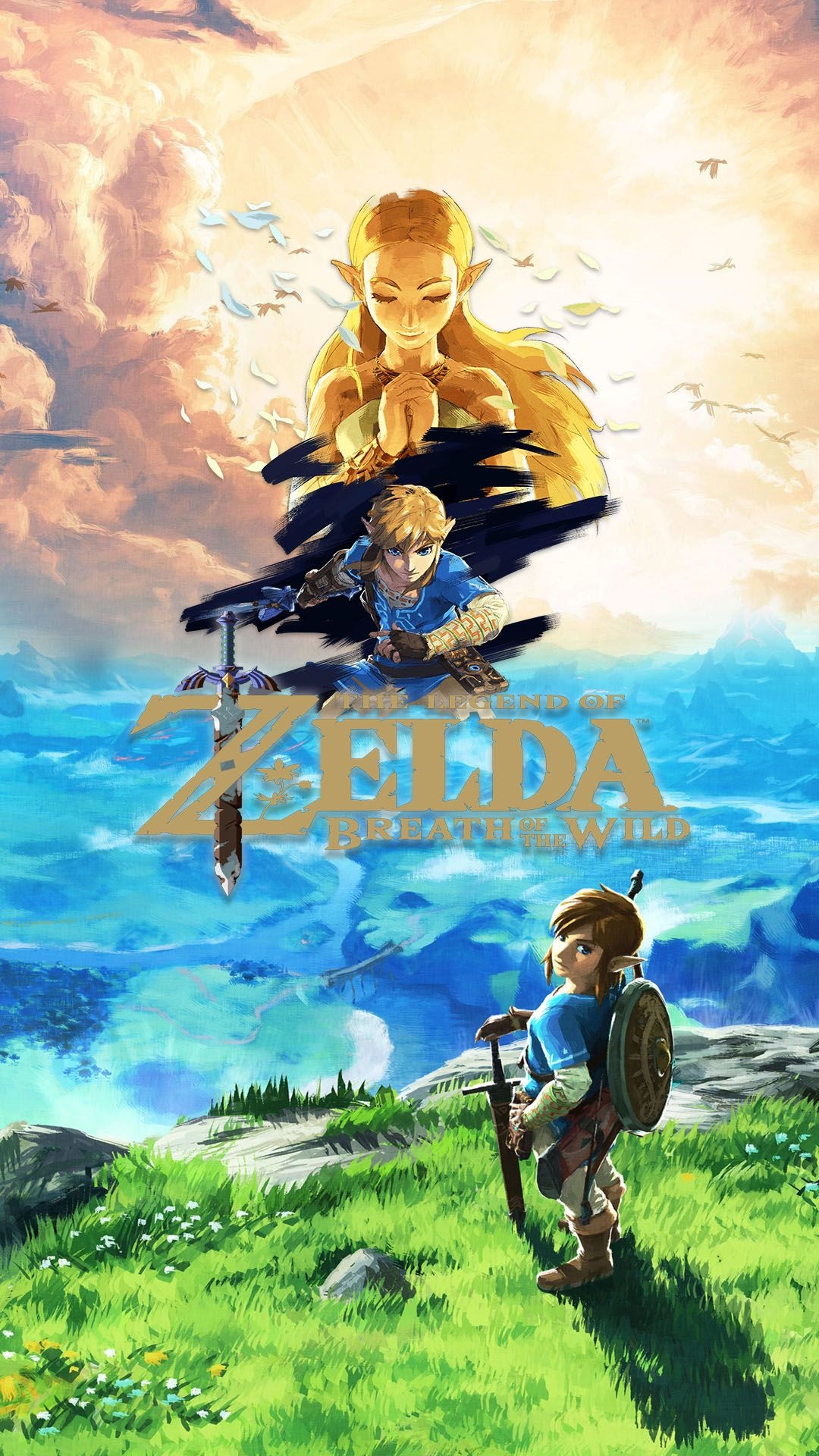 Breath of the Wild, Hyrule Wallpaper, 1080x1920 Full HD Phone