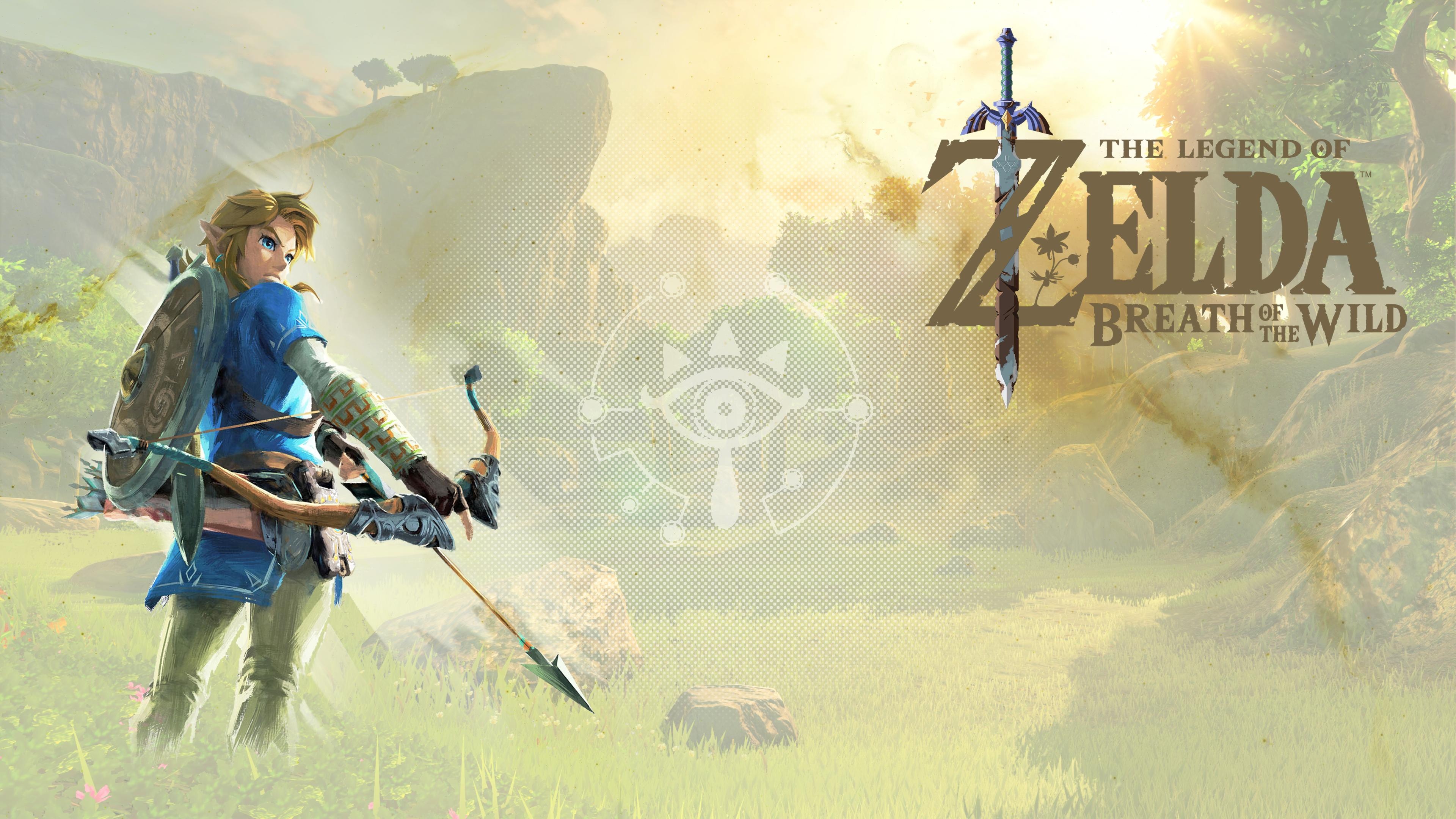 Breath of the Wild, Artistic Interpretation, Zelda, Game Art, Adventure, 3840x2160 4K Desktop