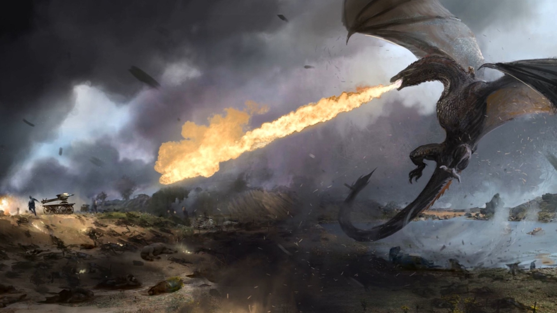 Game of Thrones, Dragon background, Baltana wallpaper, TV shows, 1920x1080 Full HD Desktop