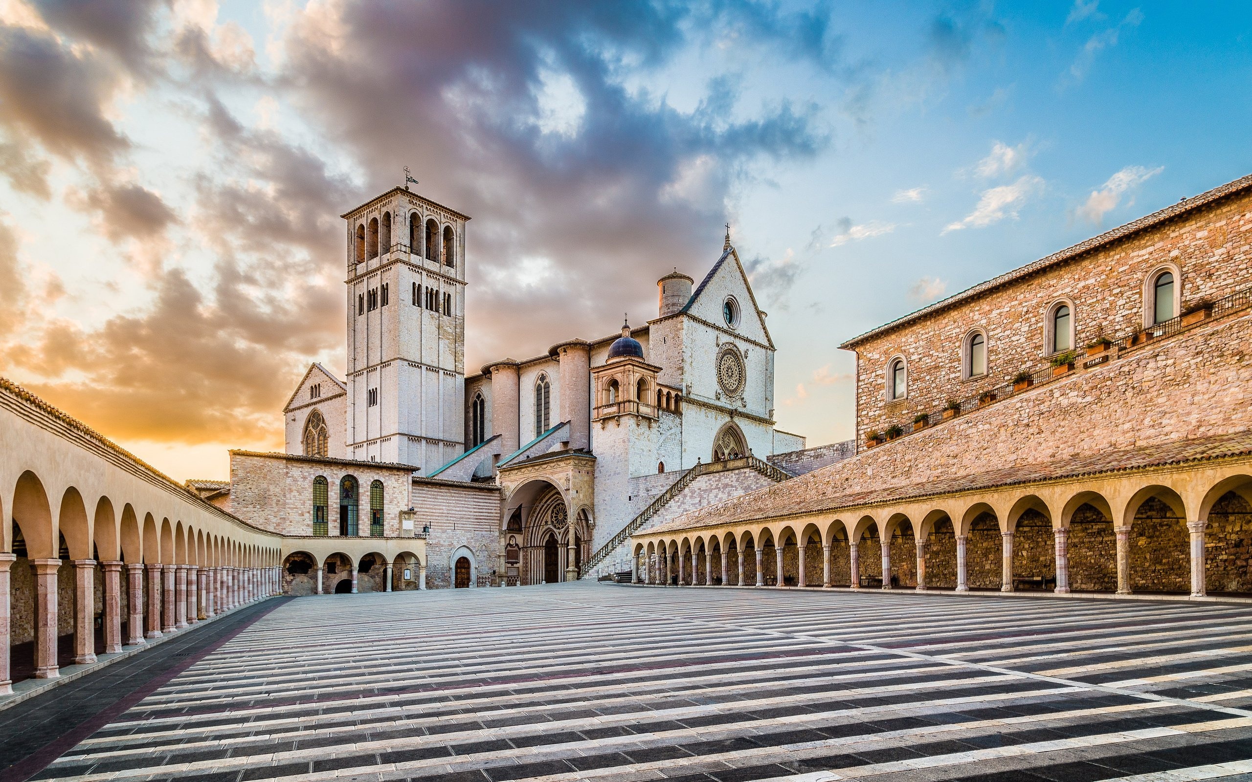 Assisi basilica, Italy church, 2560x1600 HD Desktop