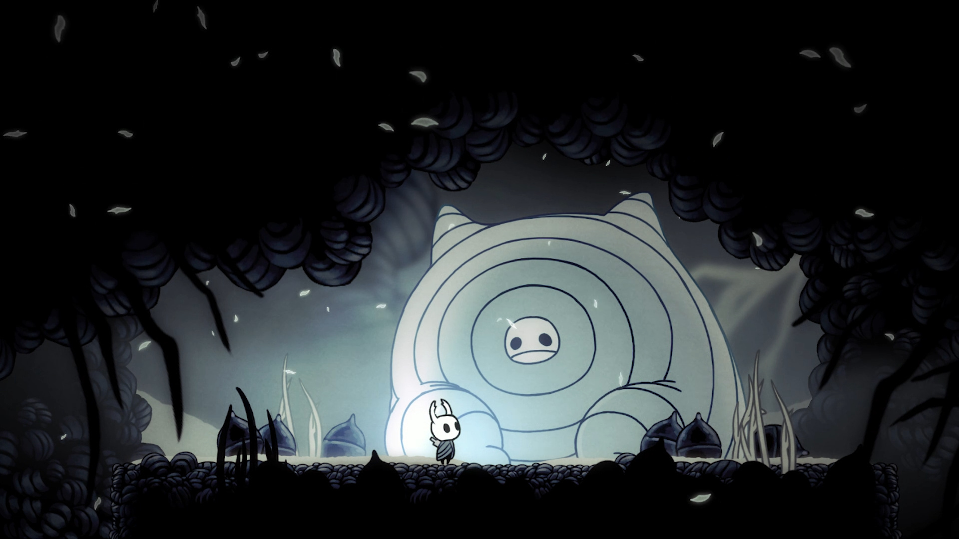 The Knight, Hollow Knight, concentric creature cavern, Full HD Desktop wallpaper