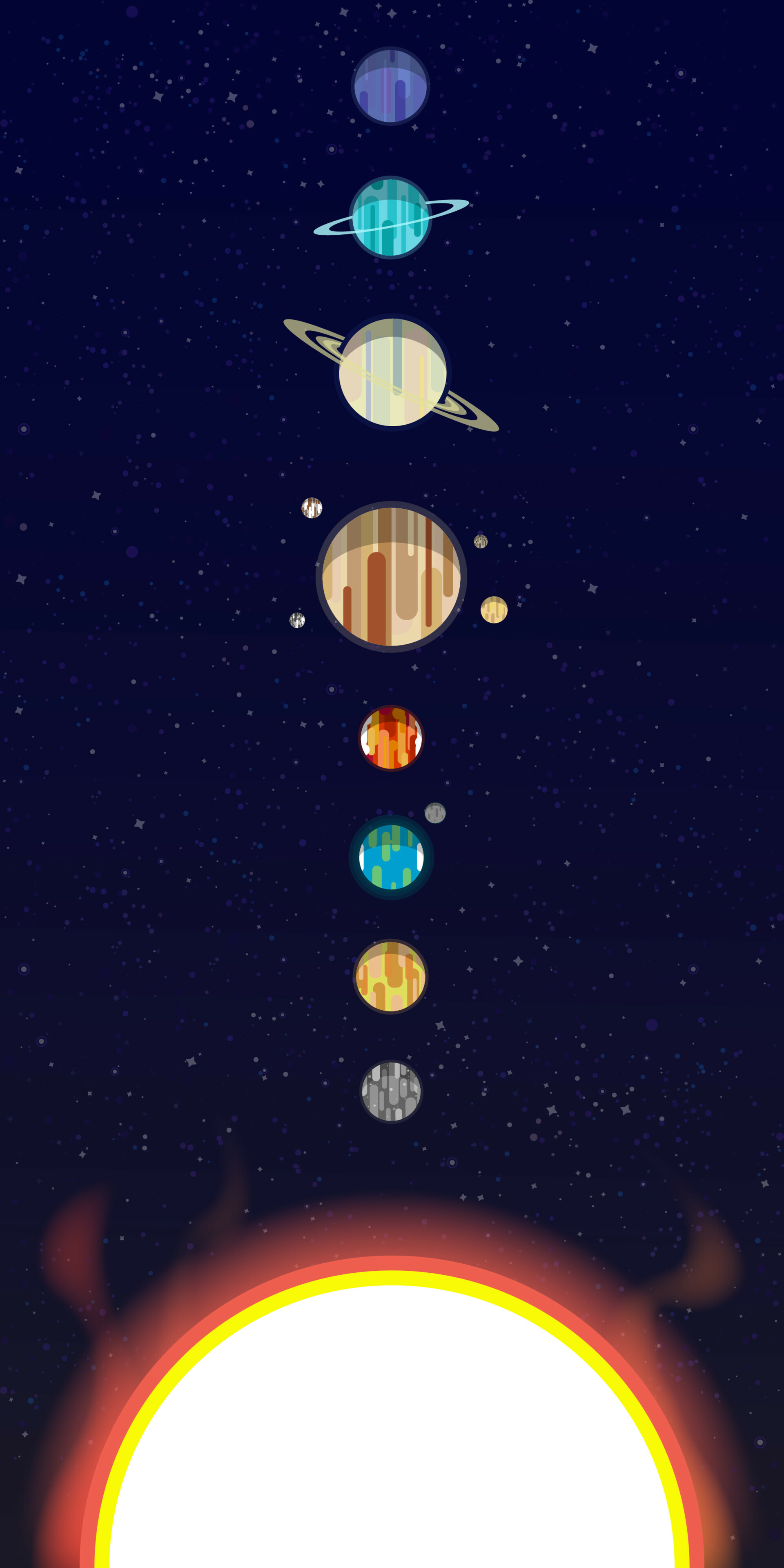 Poster, Solar System Wallpaper, 1920x3840 HD Phone