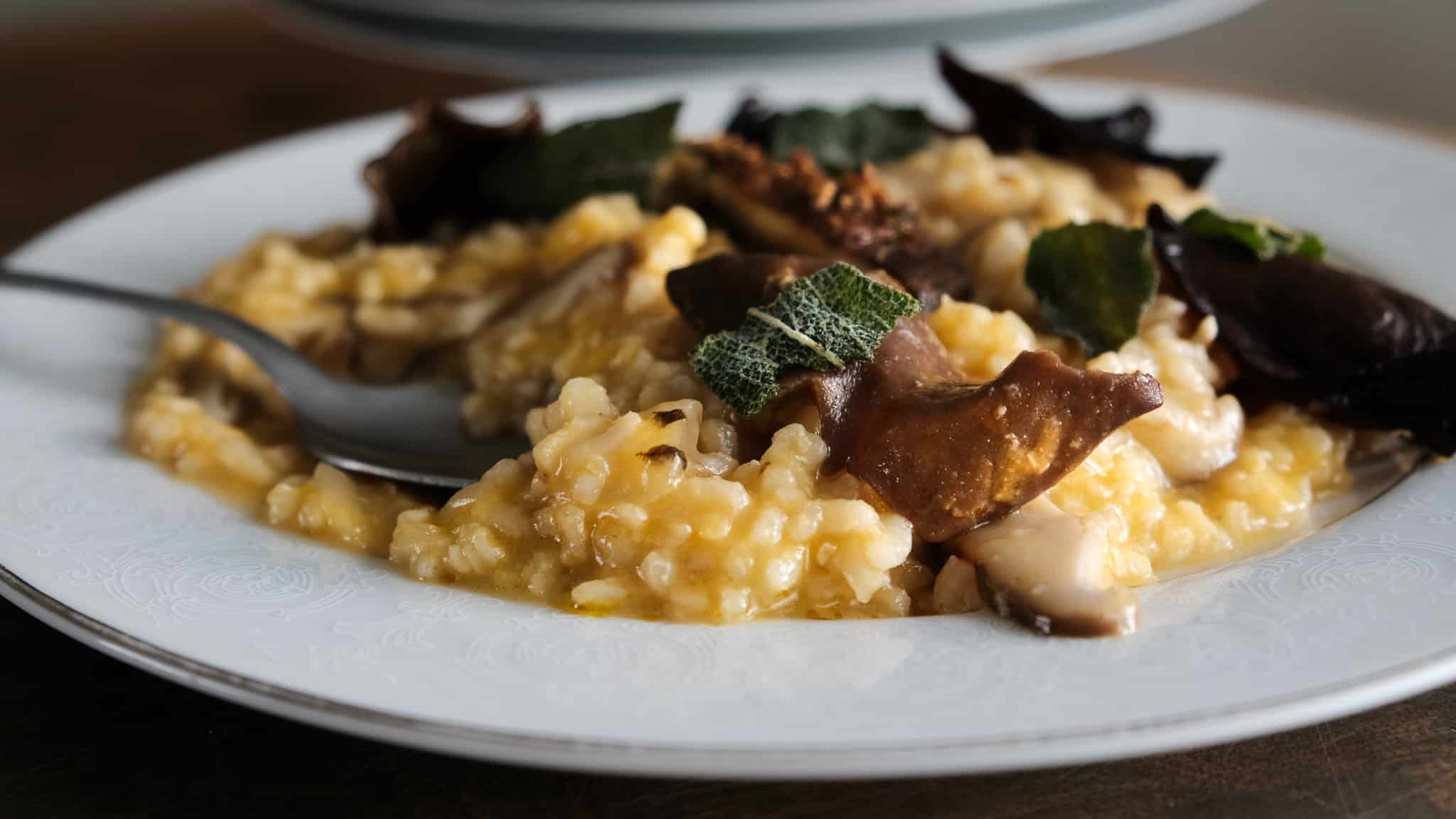 Mushroom risotto, Vegan chefs, Food, 2050x1160 HD Desktop