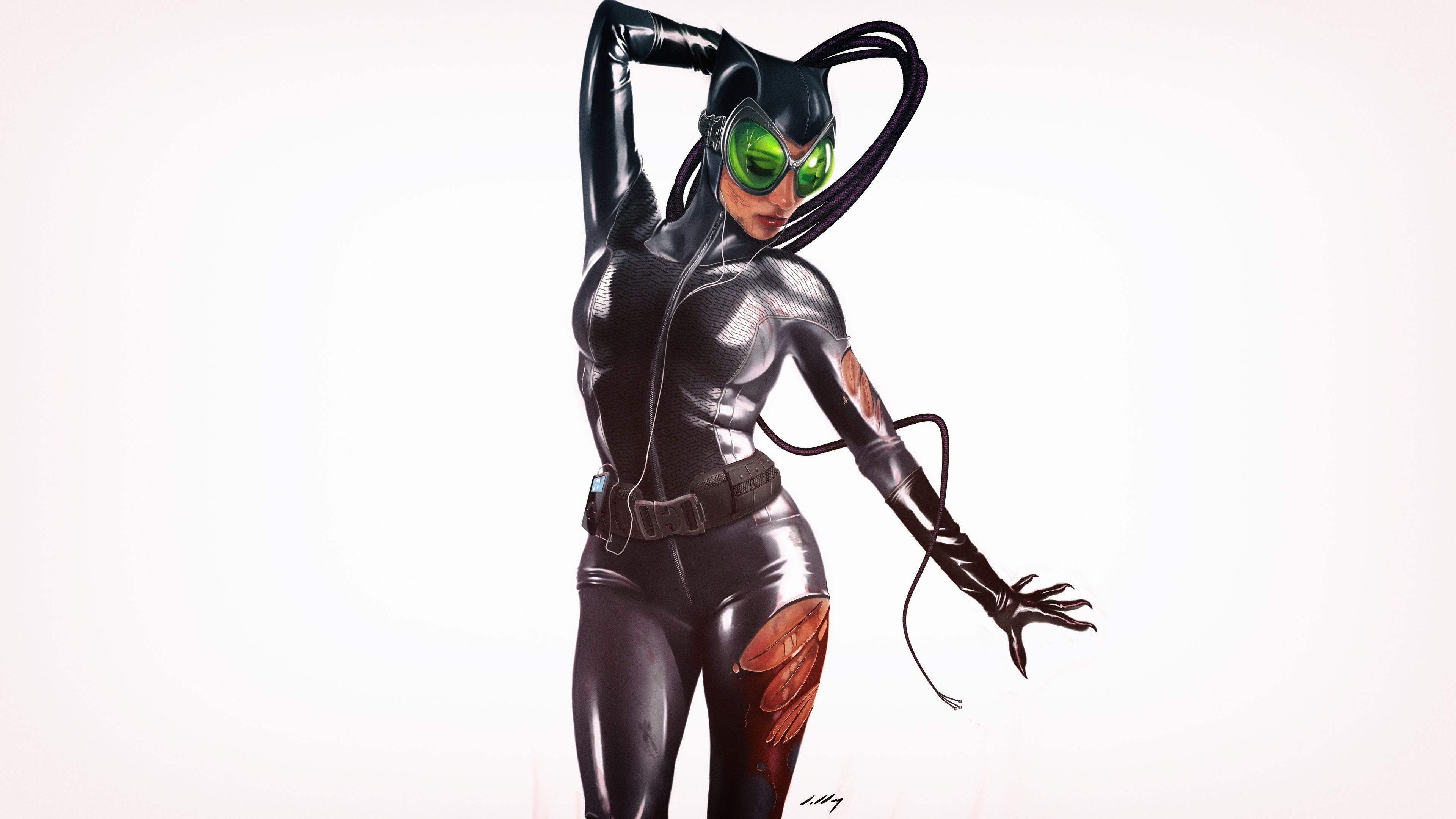 Catwoman, Art, Supervillain, Digital, 3840x2160 4K Desktop