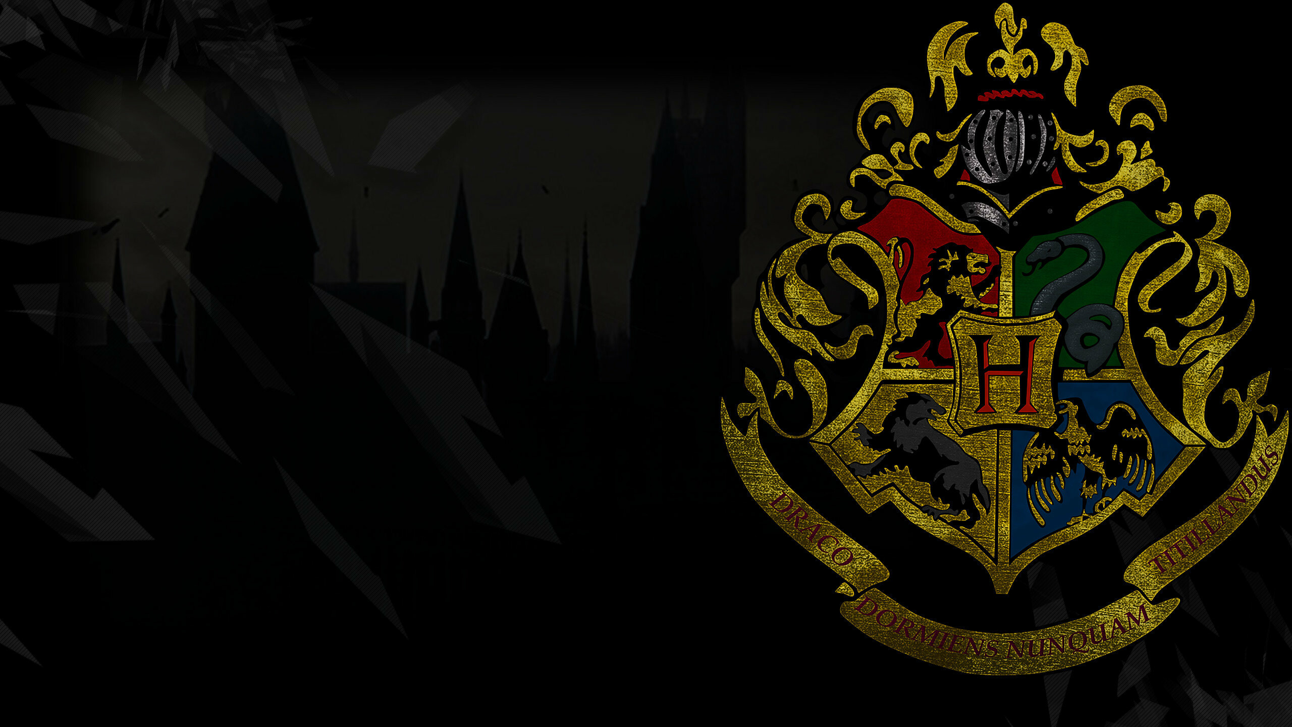 Hogwarts coat of arms, Harry Potter Wallpaper, 2560x1440 HD Desktop