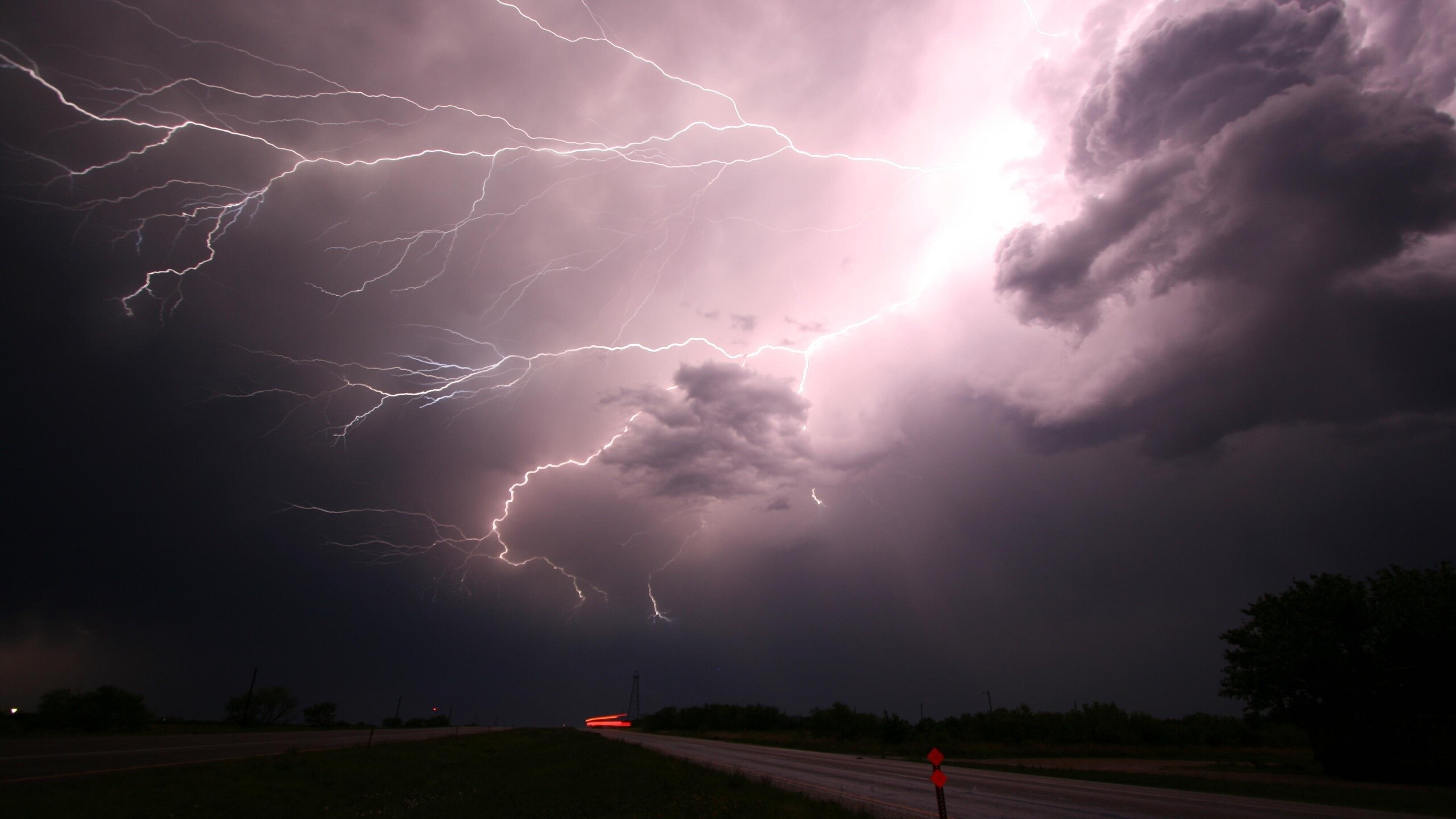 Lightning storm 4K, 1440p resolution, HD wallpapers, Stunning visuals, 2560x1440 HD Desktop