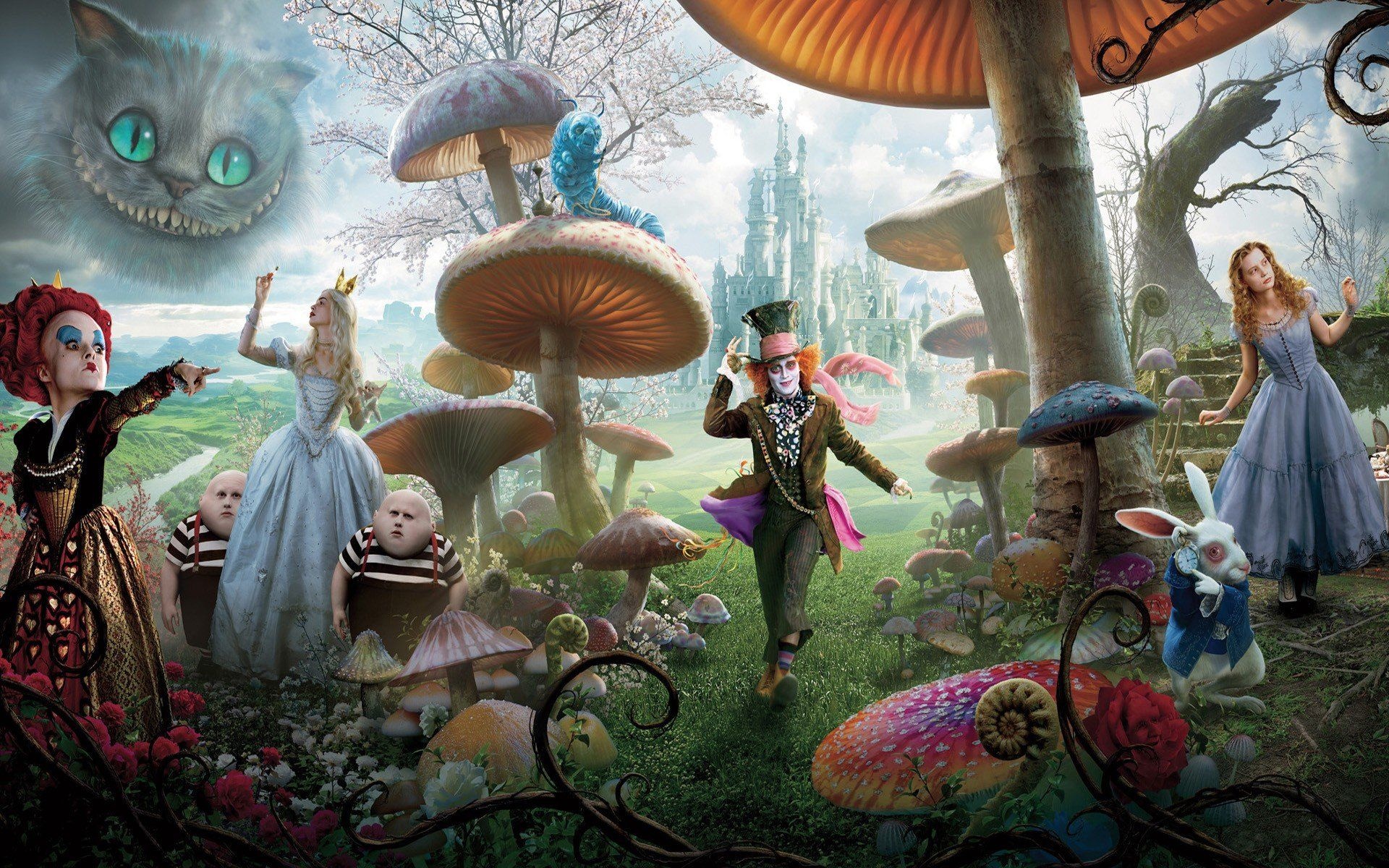 Alice, Wonderland, Computer Wallpapers, Movies, 1920x1200 HD Desktop