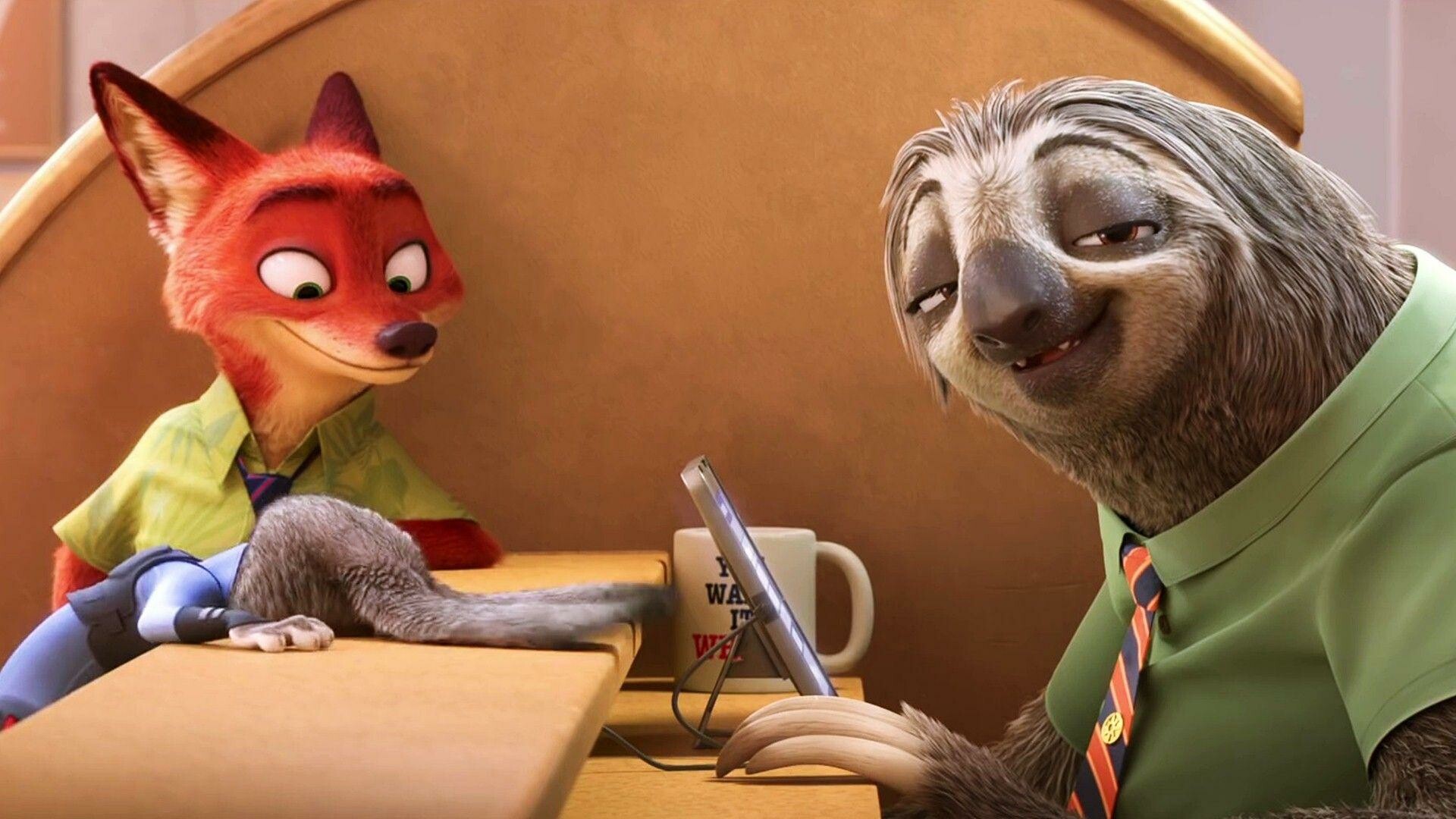 Nick and Flash, Zootopia Wallpaper, 1920x1080 Full HD Desktop