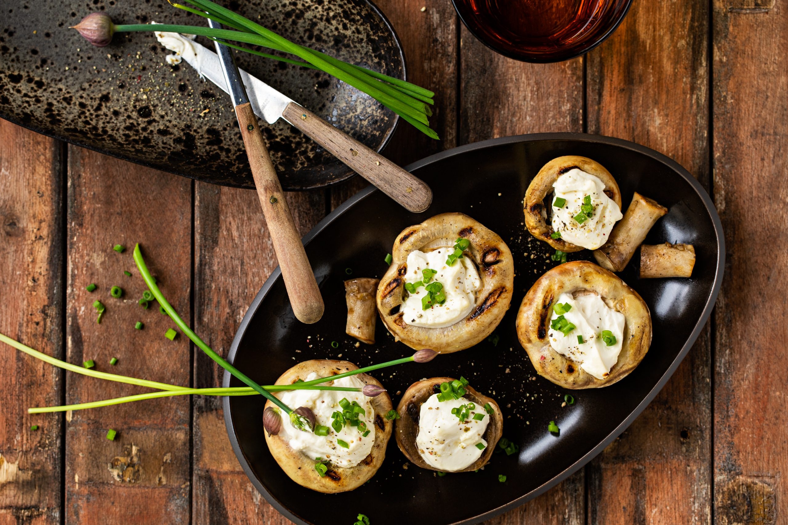 Grilled mushroom dish, Creamy cheese filling, Swiss recipe, Finger-licking good, 2560x1710 HD Desktop