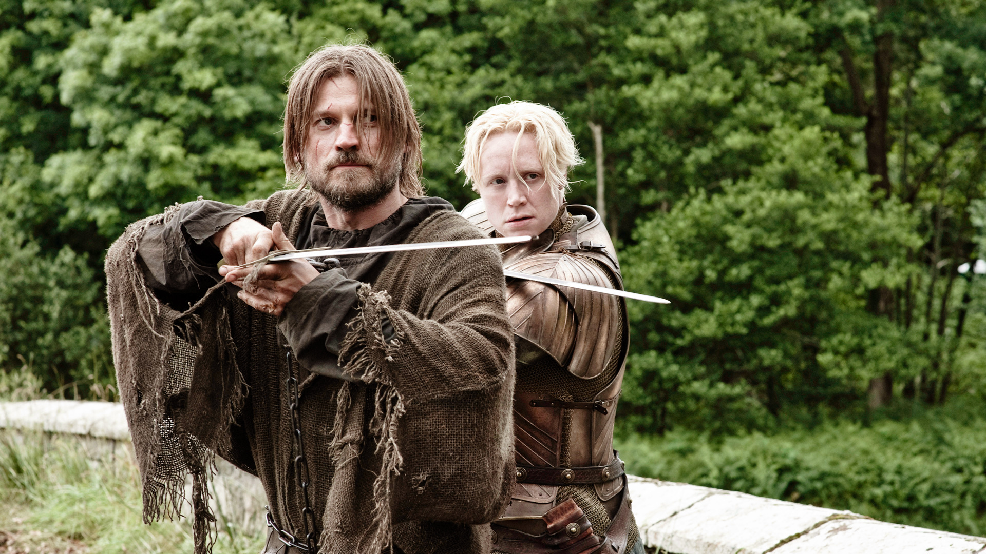 Brienne of Tarth, Gwendoline Christie, Jaime Lannister, Wallpaper, 1920x1080 Full HD Desktop