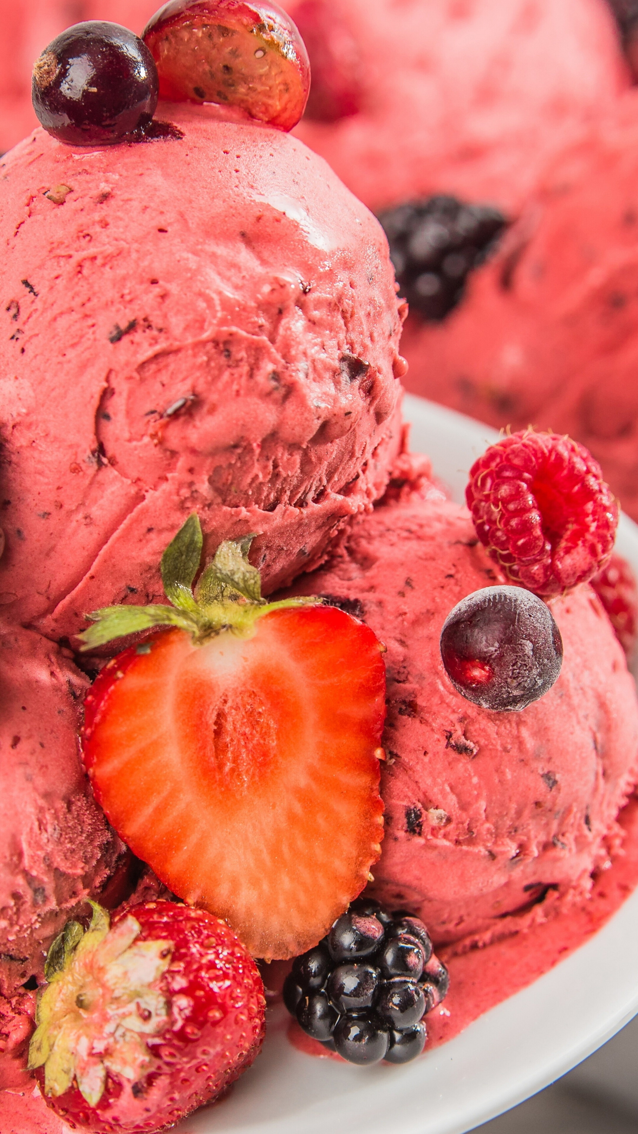 Summer dessert fruits, Ice Cream wallpaper, High definition, Premium quality image, 2160x3840 4K Phone