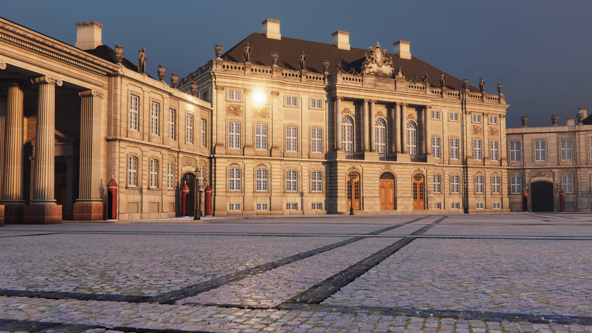 Amalienborg Palace, Pierre Yves Donzallaz, Photography, Archival Beauty, 1920x1080 Full HD Desktop