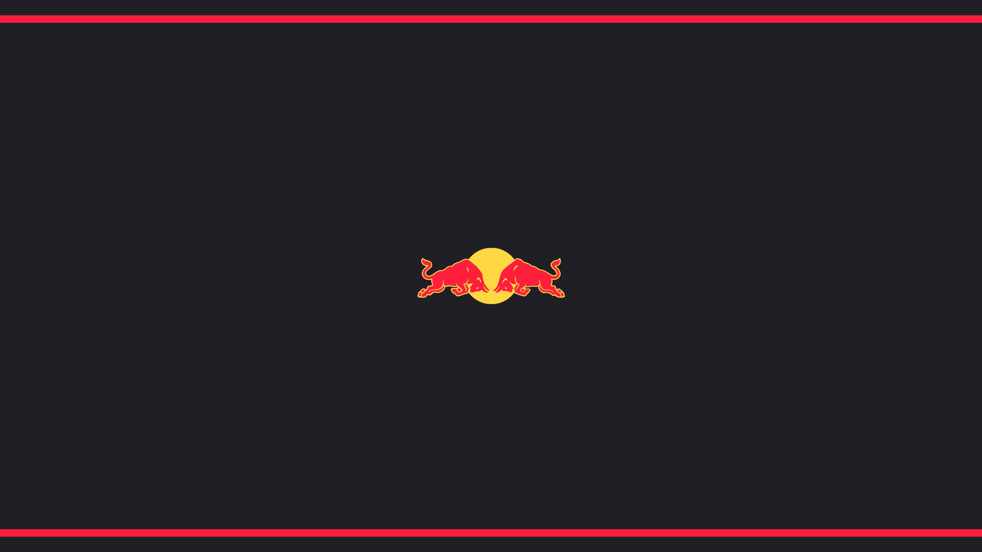 Red Bull Logo, Food, Minimalism, Black Background, 3840x2160 4K Desktop