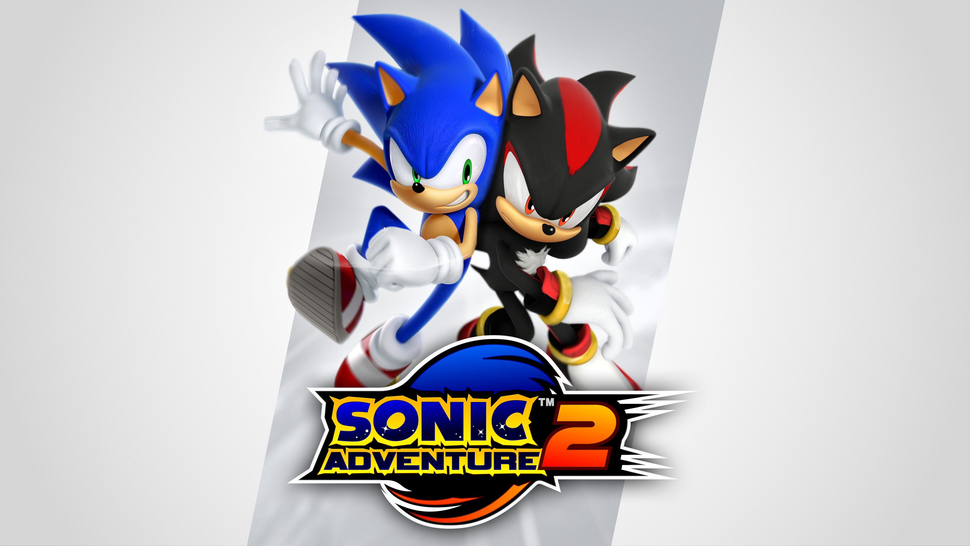 Sonic the Hedgehog, Shadow the Hedgehog, Sonic Adventure 2 logo, 4K Desktop wallpaper