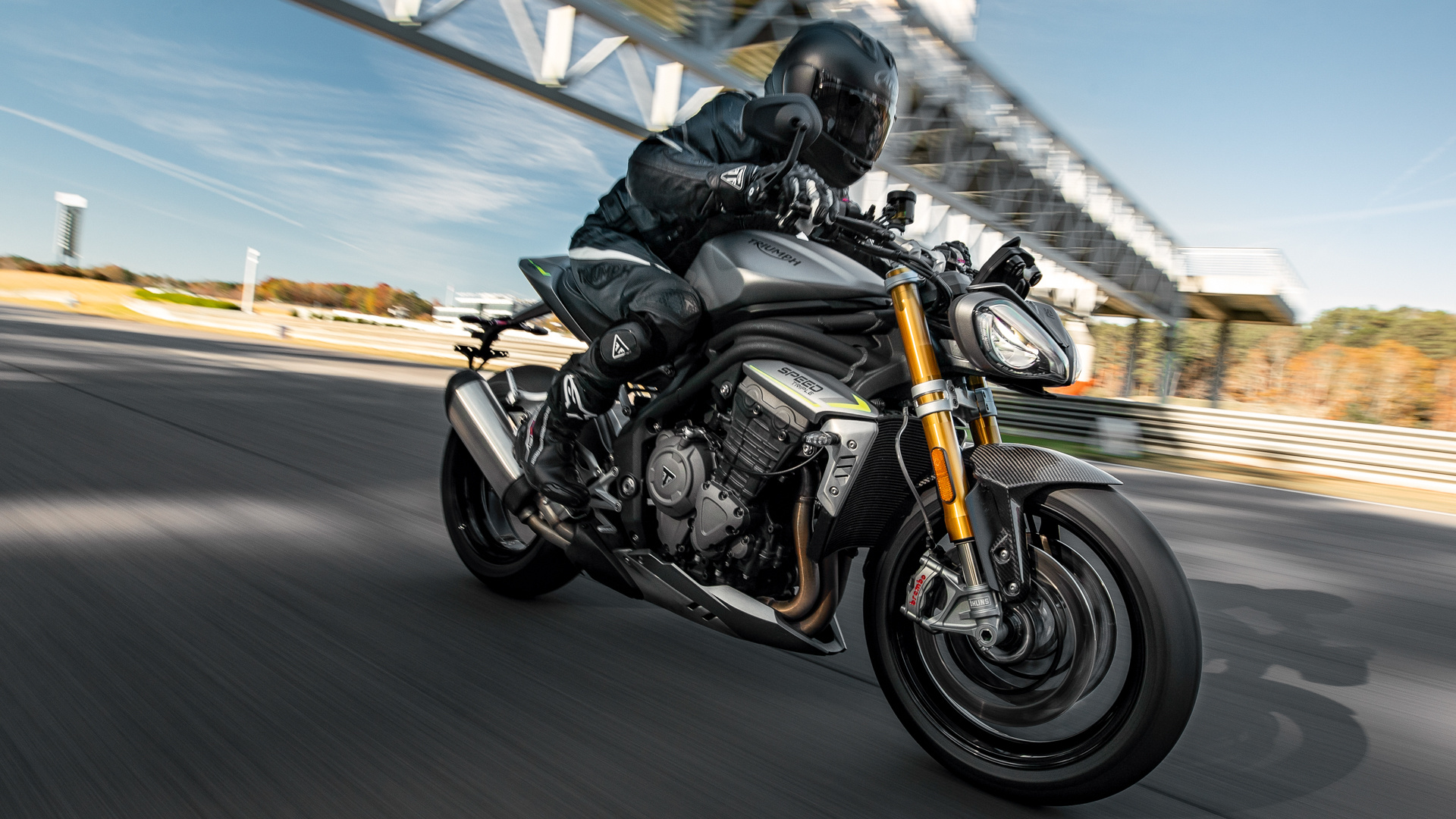 Triumph Speed Triple, High-performance motorbike, Powerful engine, Superior handling, 1920x1080 Full HD Desktop