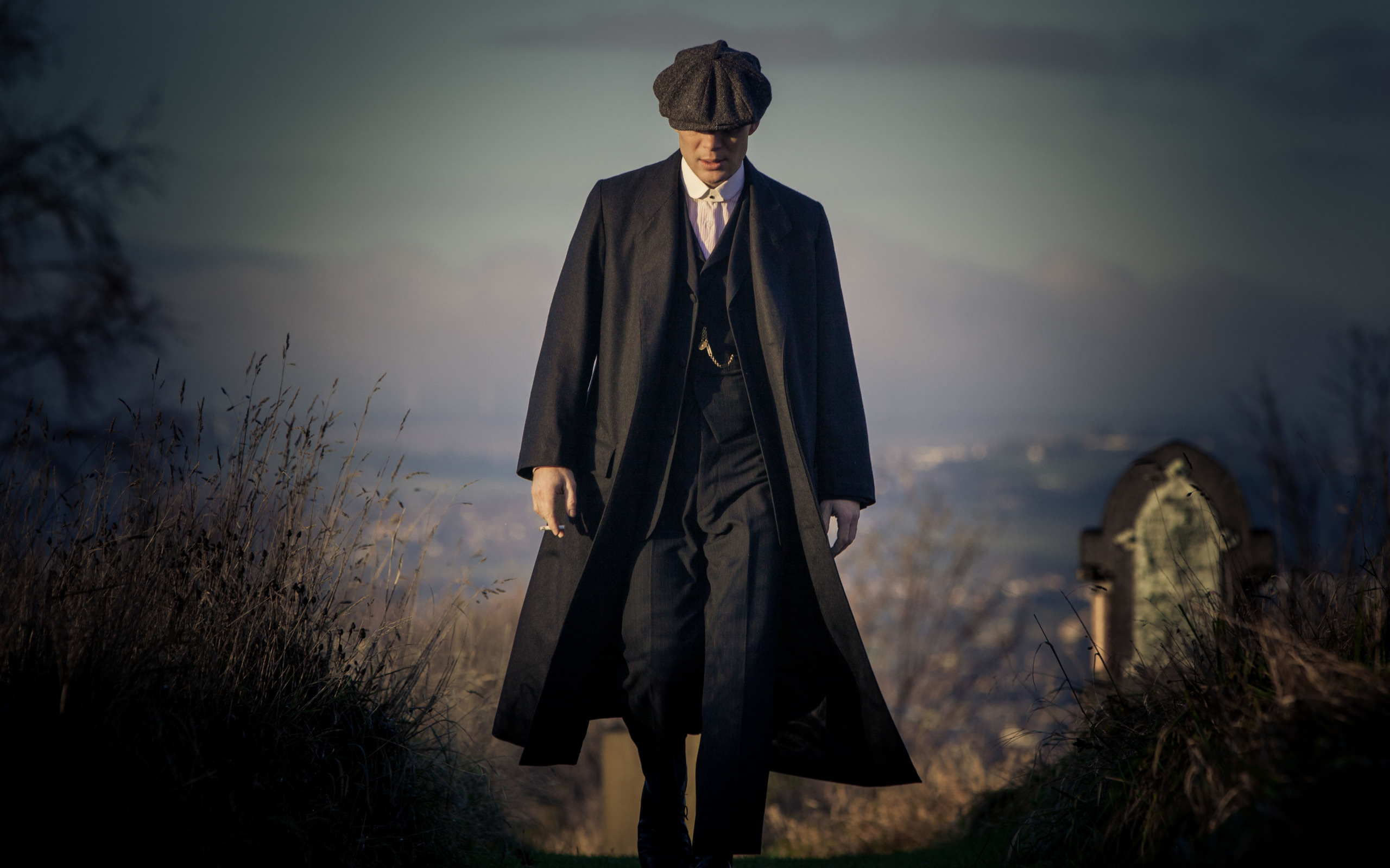 Cemetery scene, BBC series, Thomas Shelby, Cillian Murphy, 2560x1600 HD Desktop