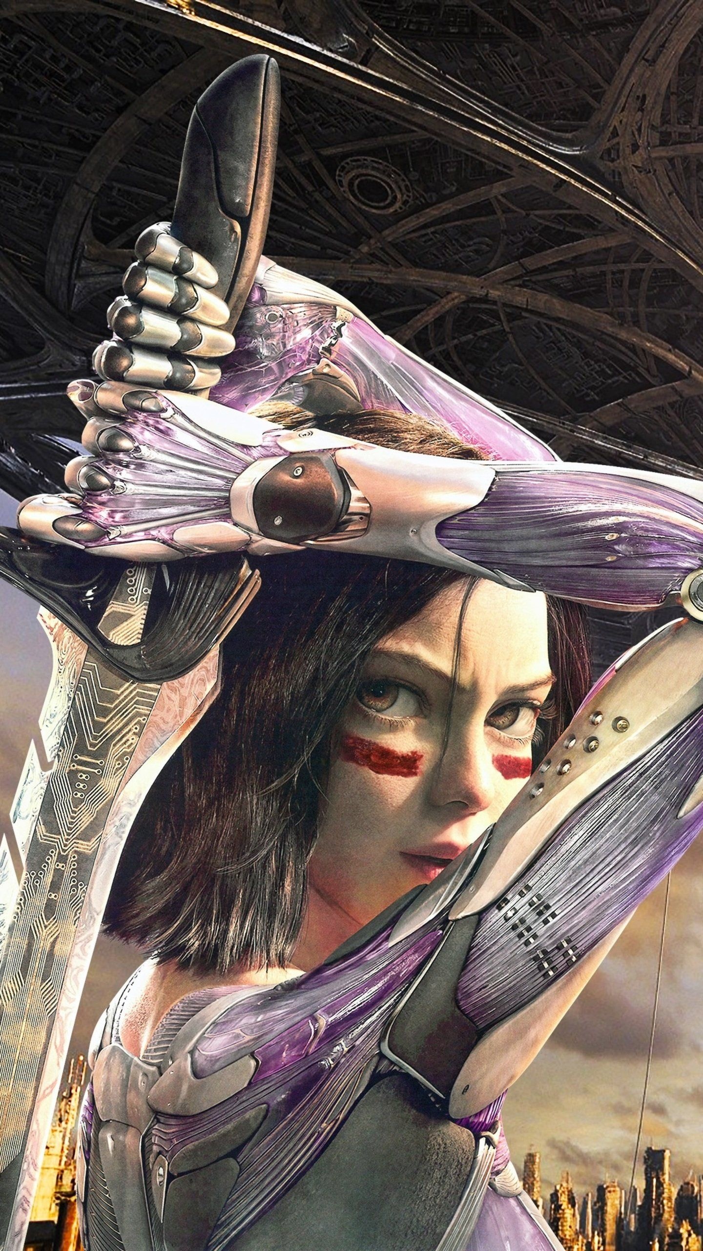 Alita, Battle Angel, Manga, 2021, 1440x2560 HD Phone